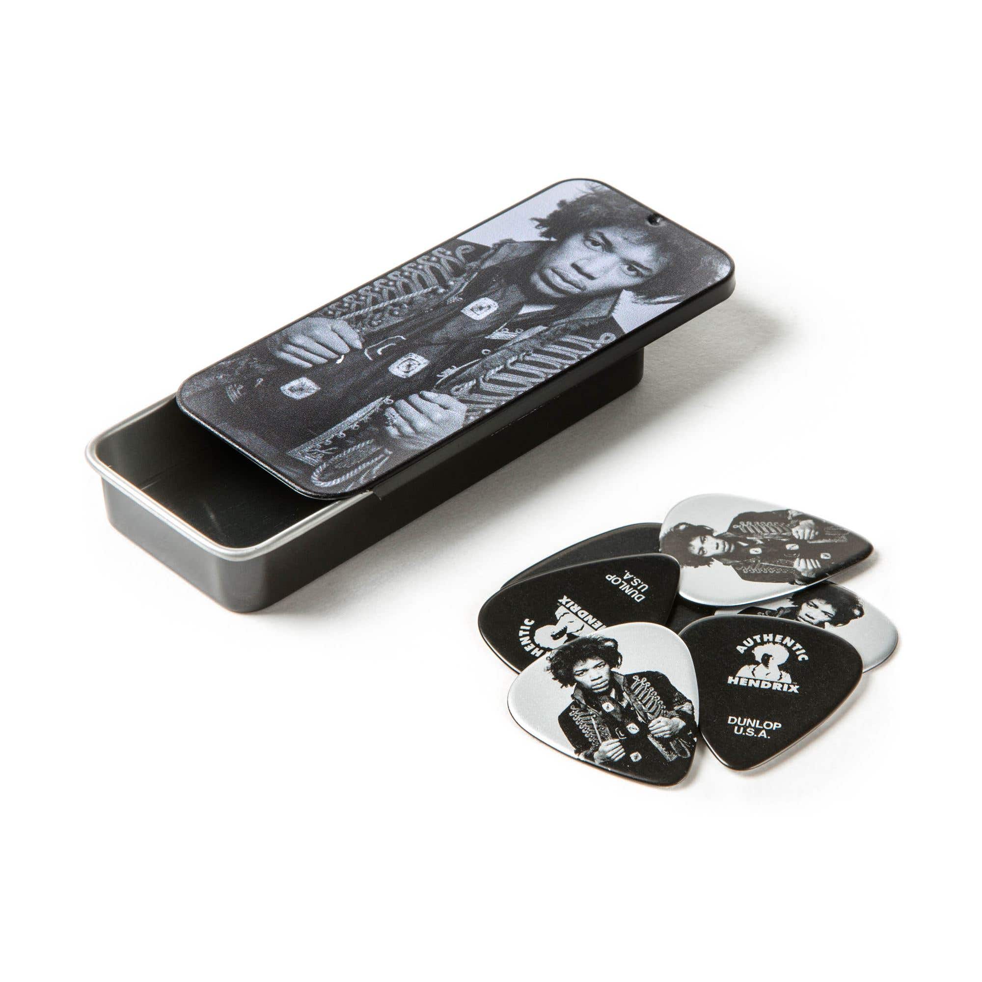 Dunlop JHCT14H Jimi Hendrix Collector Series Picks and Tin