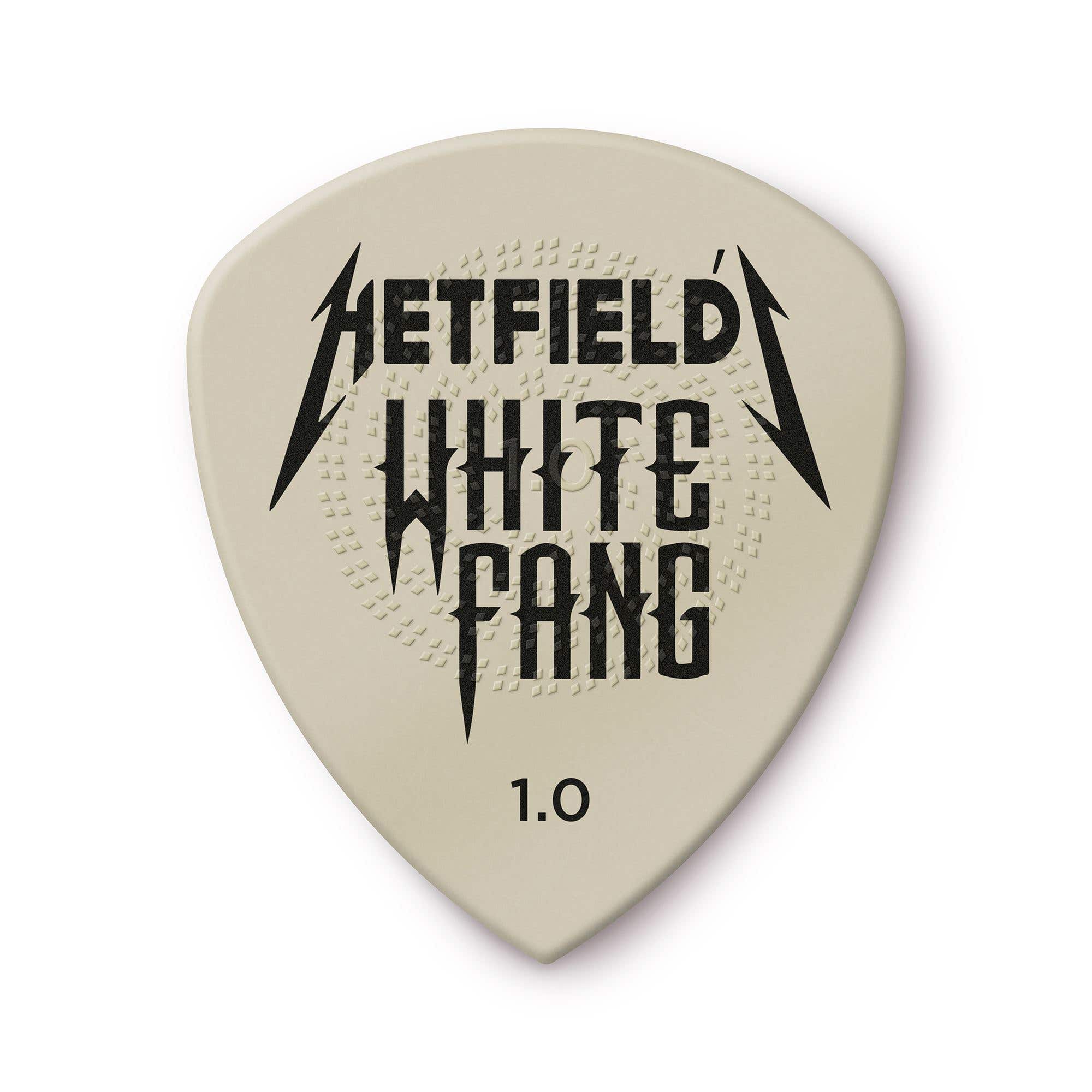 Dunlop PH122P100 Hetfield's White Fang Custom Flow Guitar Picks 1mm 6 Picks