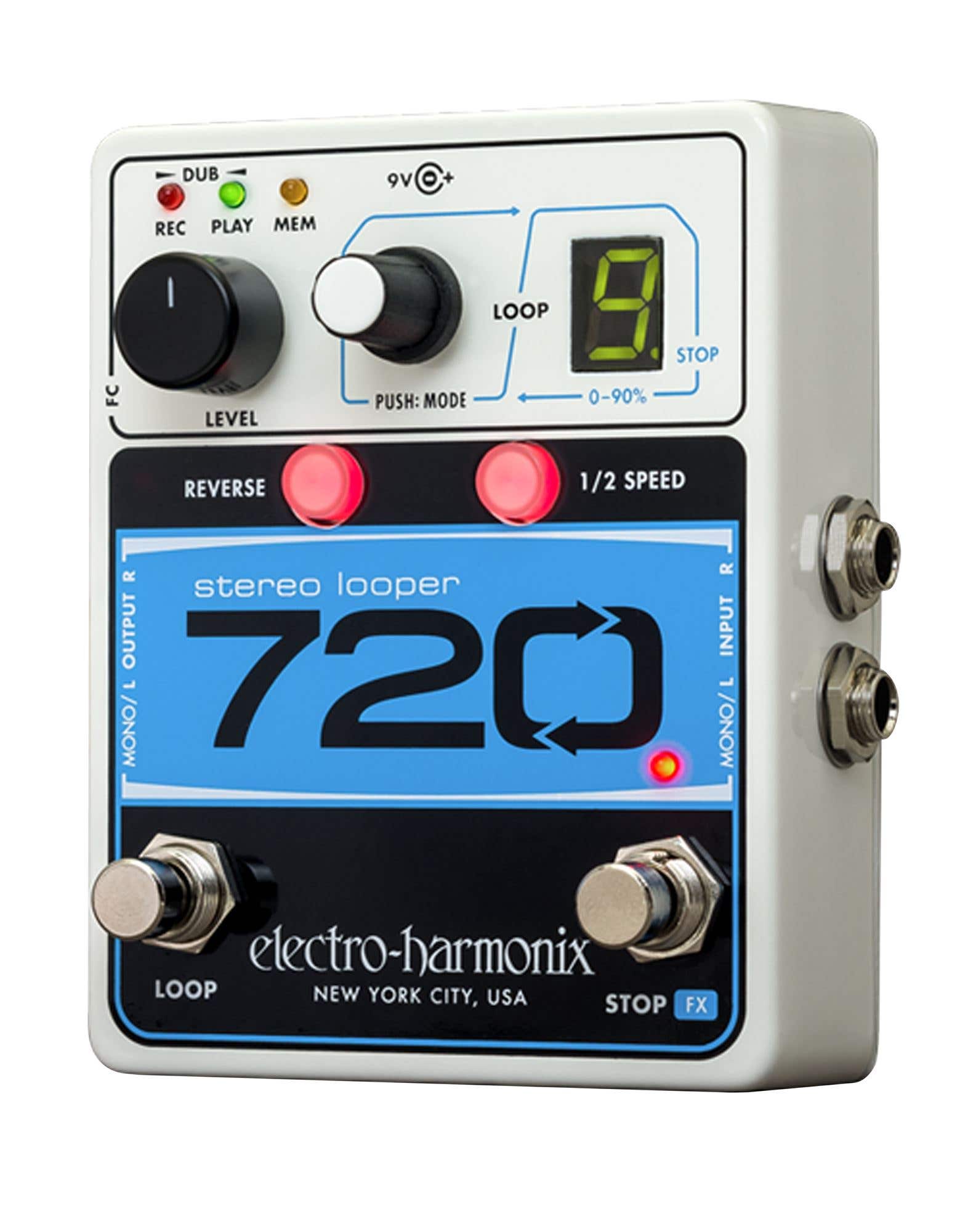 Electro-Harmonix 720Looper Pedal with 10 Independent Loops