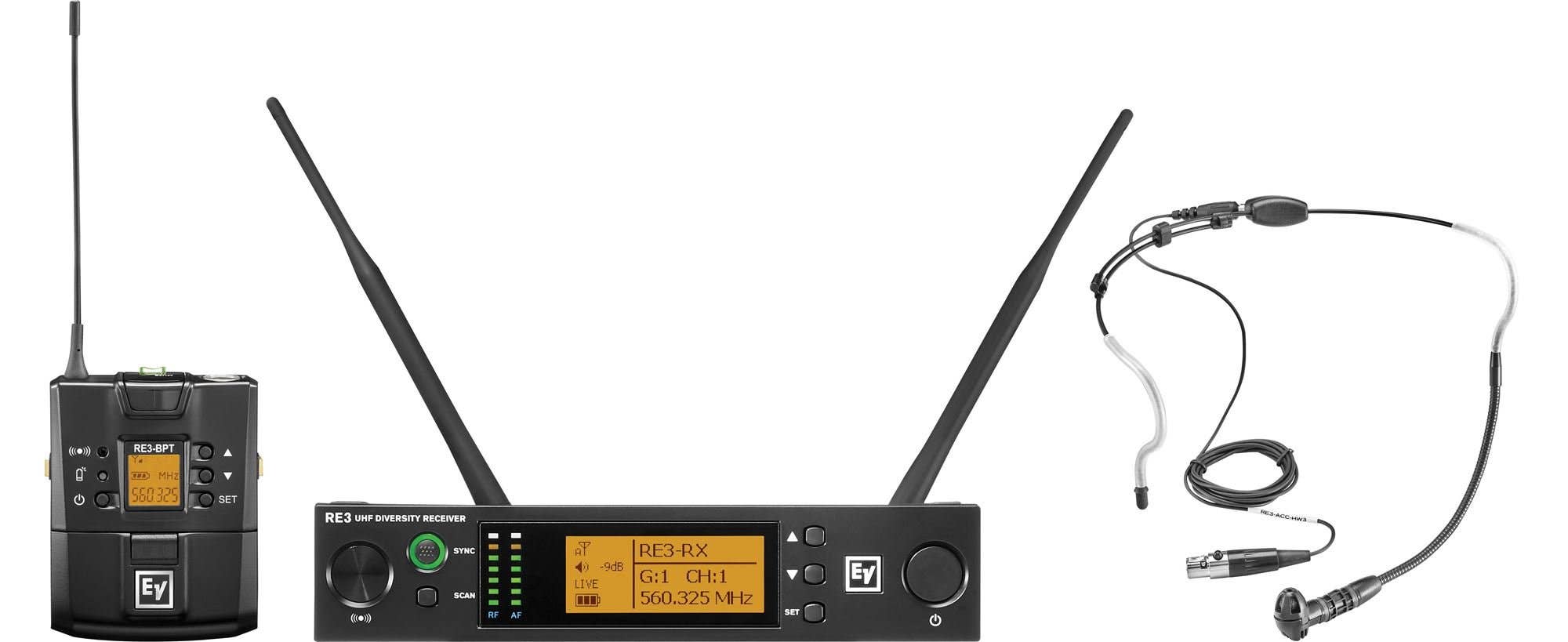 Electro-Voice RE3-BPHW Wireless Headset Microphone System