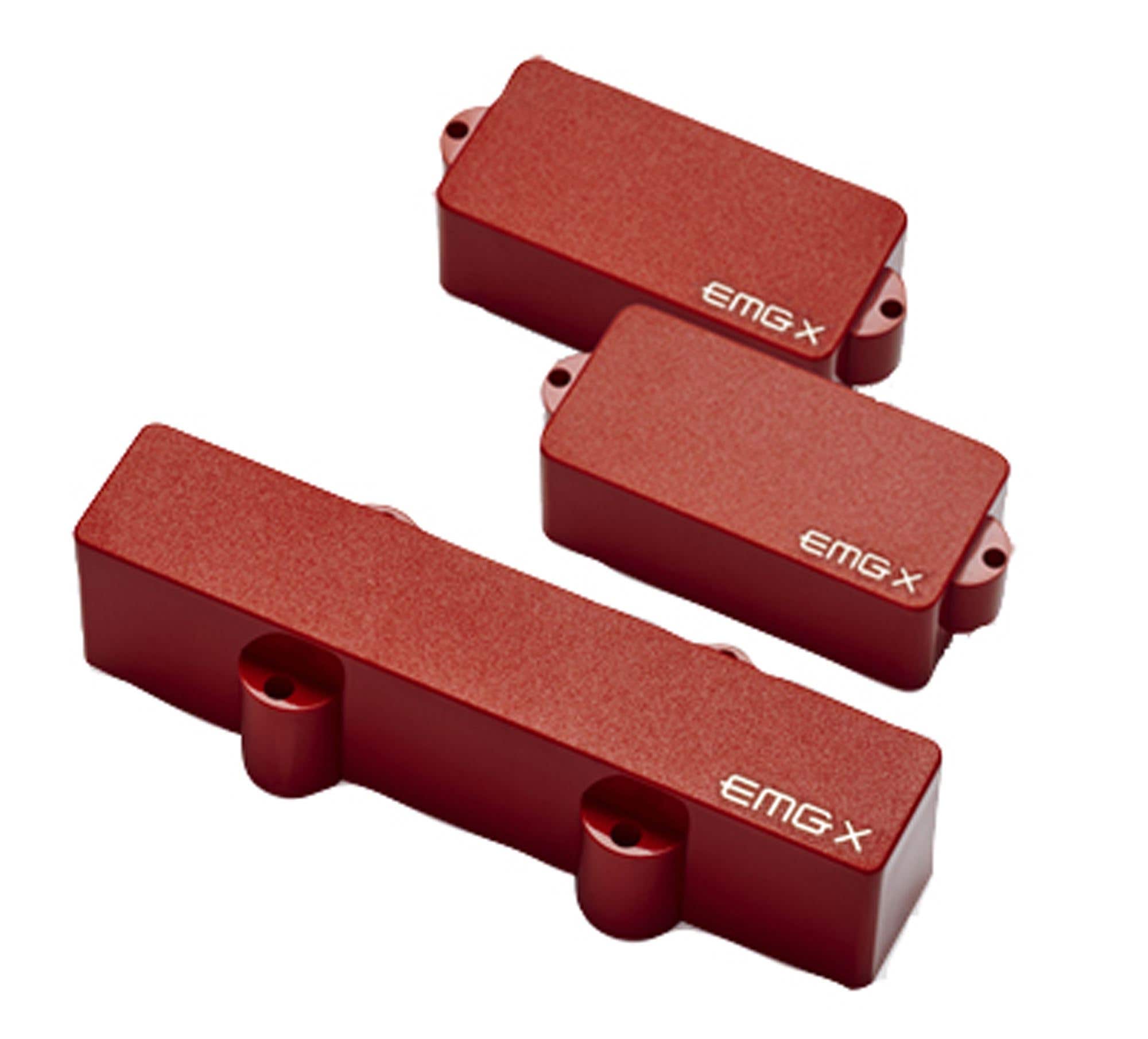 EMG Active X Series Frank Bello Signature Bass Guitar Pickup Set Red