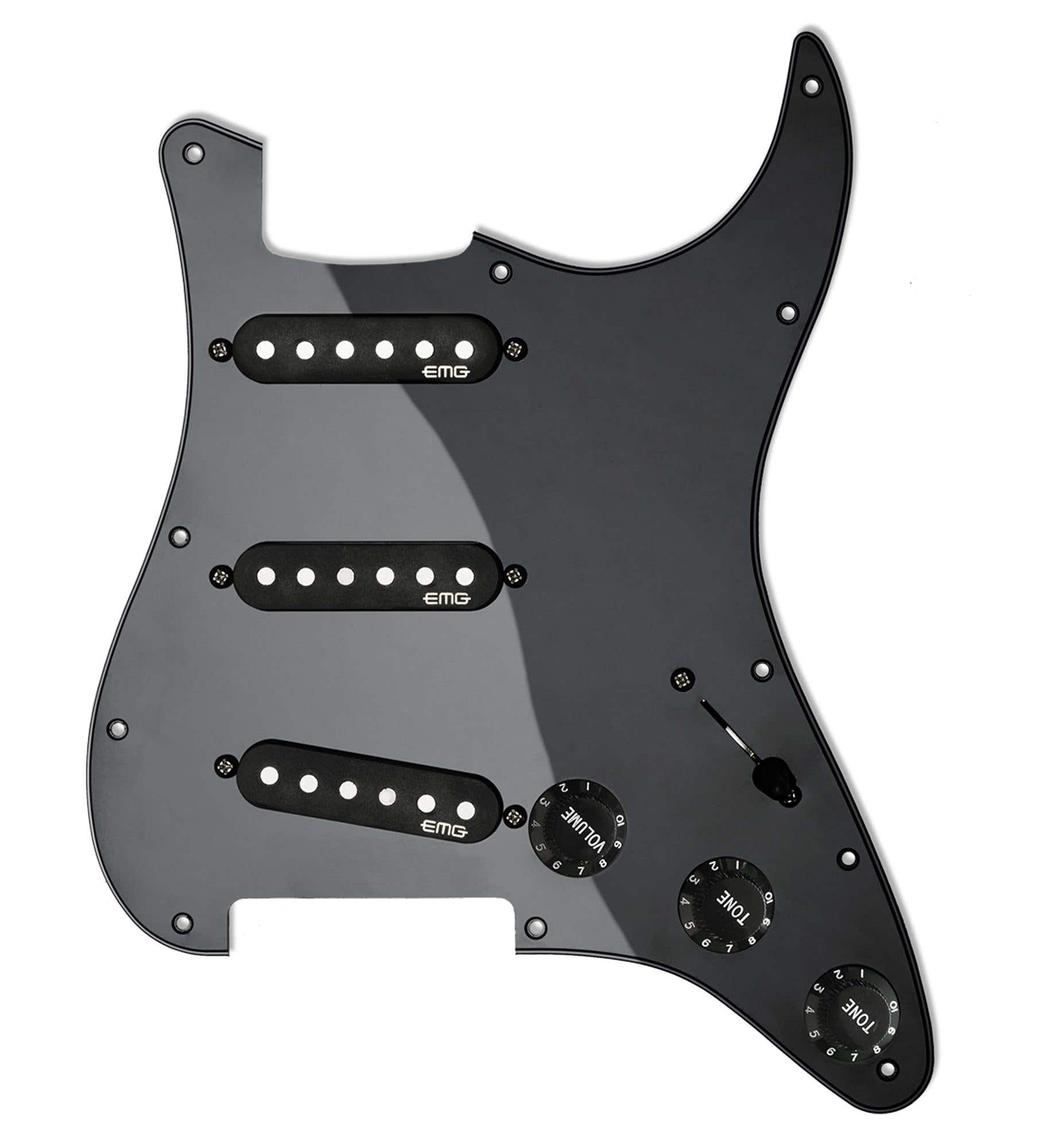 EMG ST65 Alnico 5 Passive Prewired Strat Pickguard Set