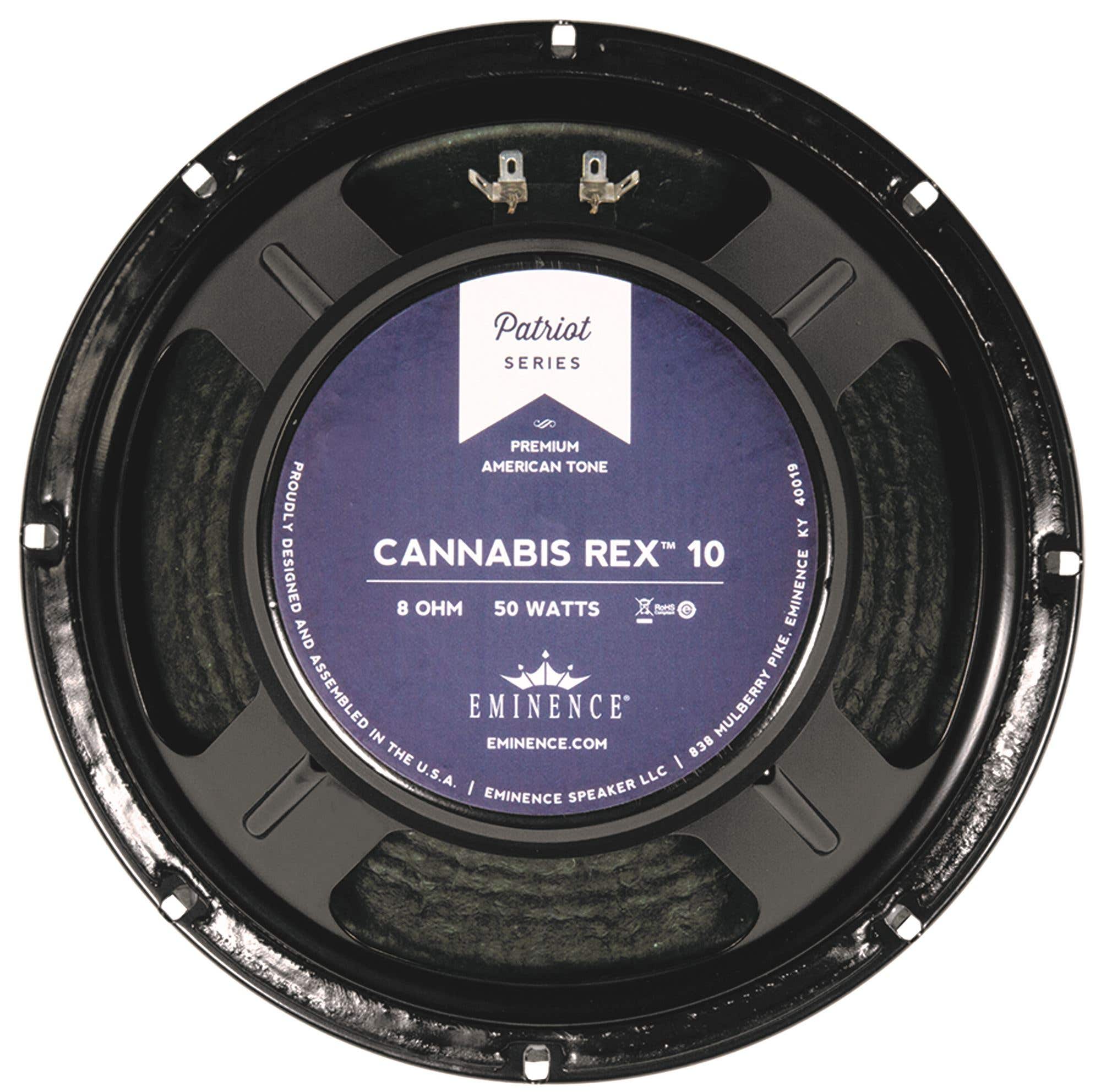 Eminence Cannibis Rex Hemp Cone Guitar Speaker 10In 50W 8 Ohms