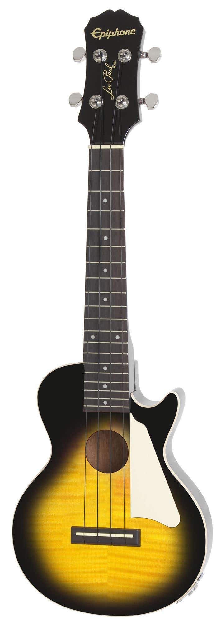 Epiphone Les Paul Acoustic Electric Ukulele Vintage Sunburst with Bag