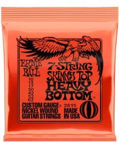 Ernie Ball P02615 Skinny Top Heavy Bottom Slinky 7-String Electric Set 10-62