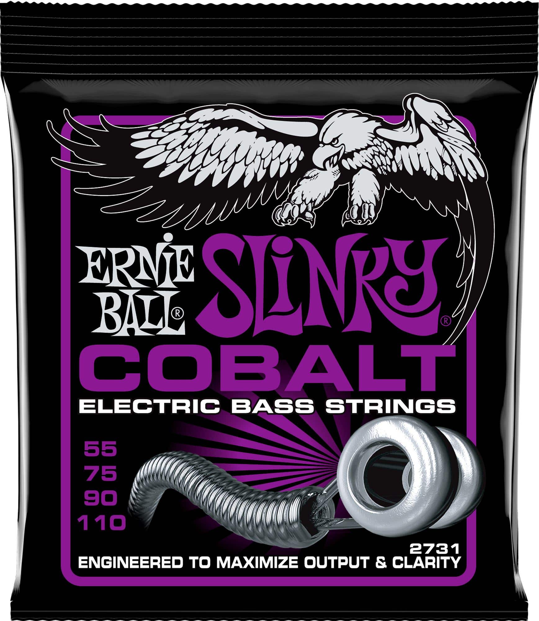 Ernie Ball P02731 Power Slinky Cobalt Electric Bass Strings