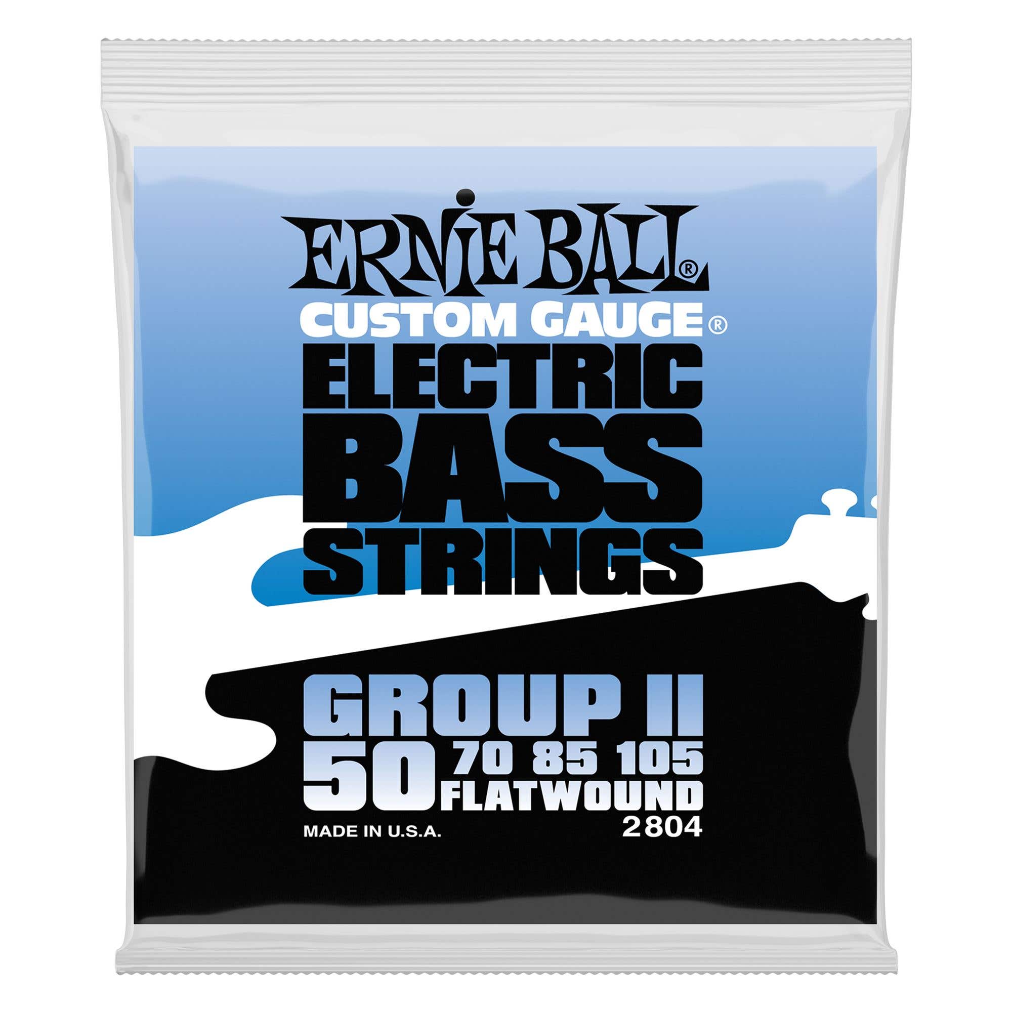 Ernie Ball P02804 Flatwound Group II Electric Bass Strings