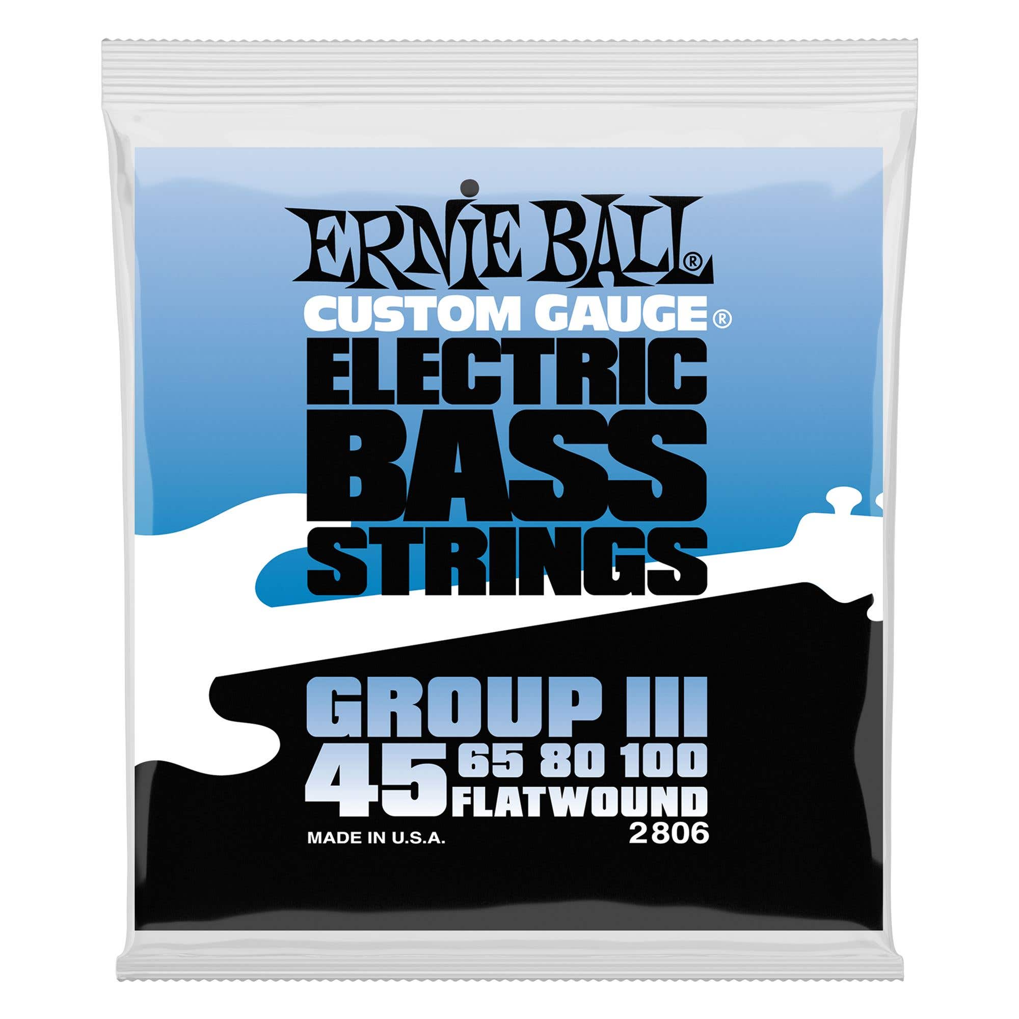 Ernie Ball P02806 Flatwound Group III Electric Bass Strings