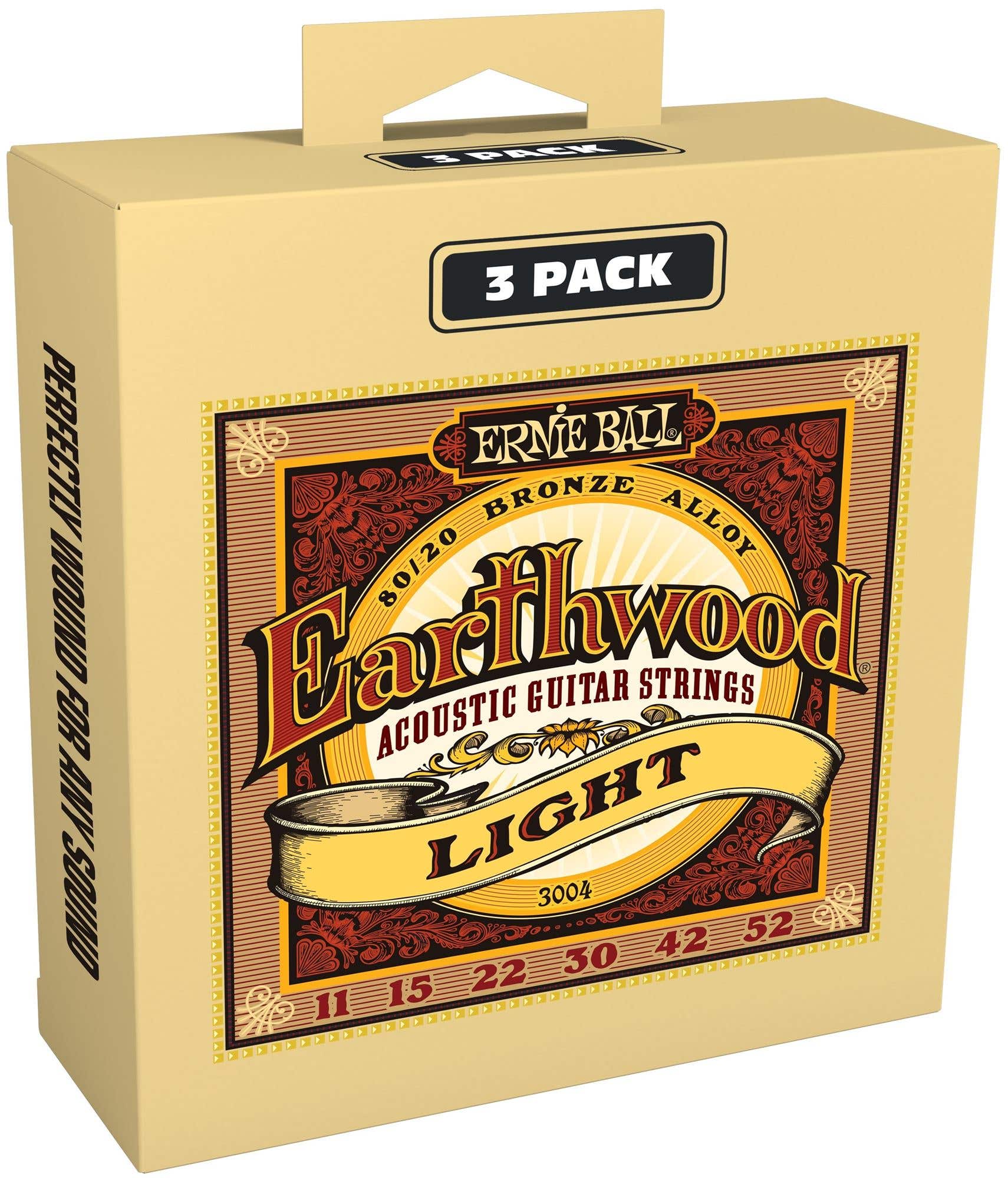 Ernie Ball Earthwood Acoustic 80/20 Bronze Guitar Strings