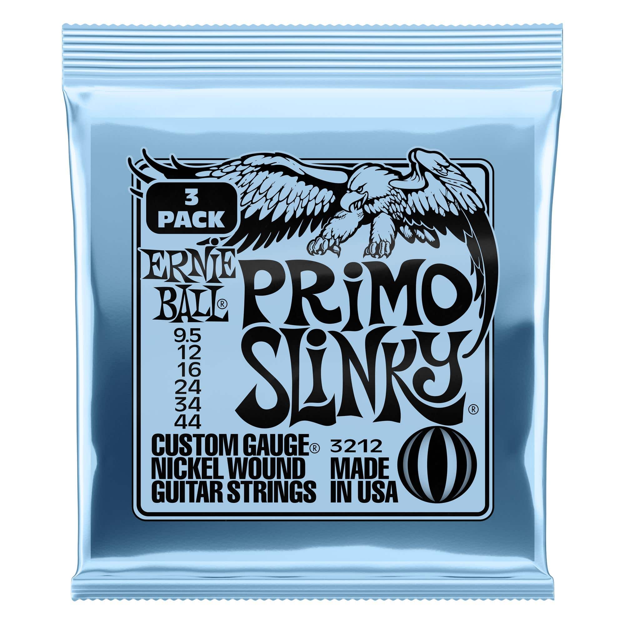 Ernie Ball Slinky Custom Gauge Nickel Wound Electric Guitar Strings