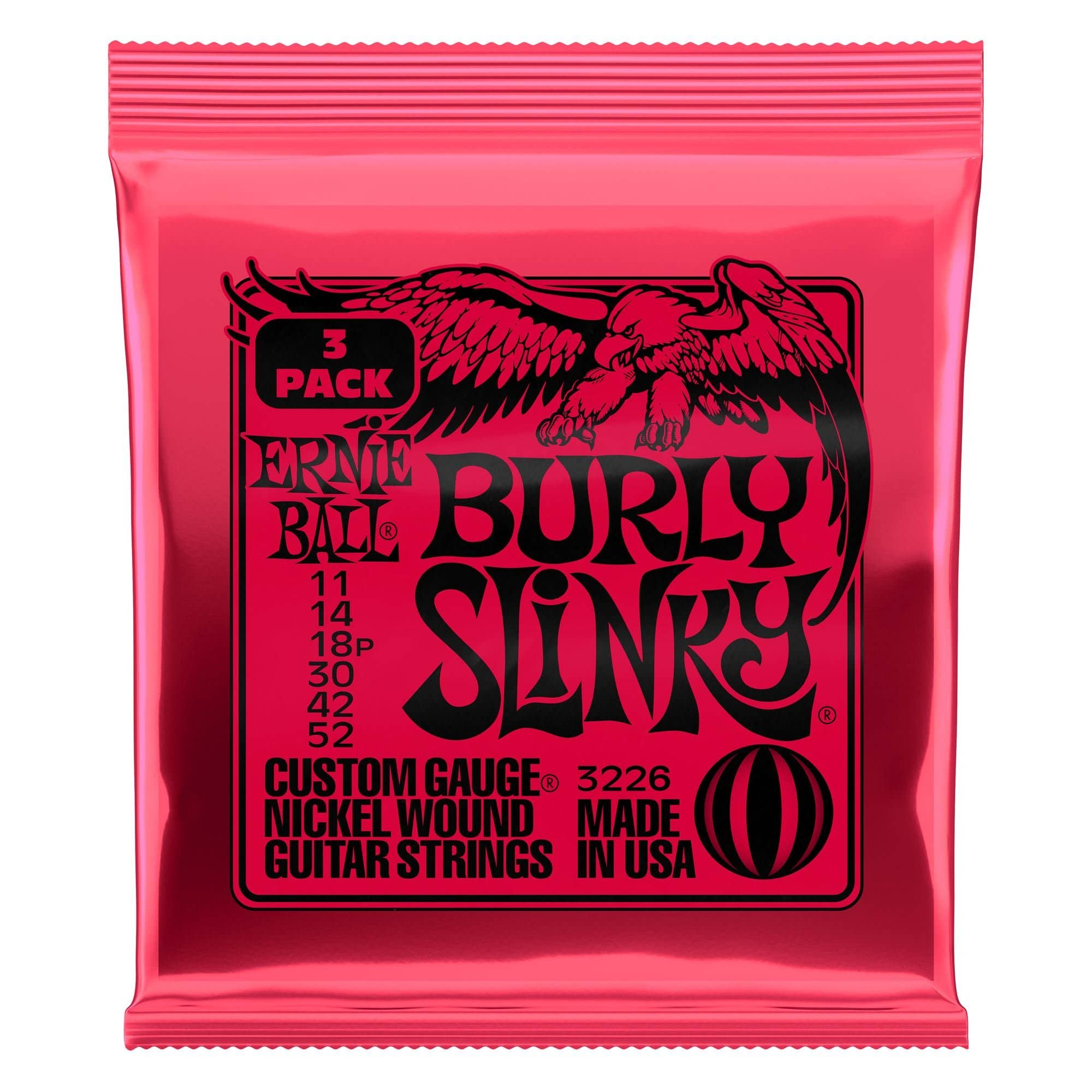 Ernie Ball P02226 Burly Slinky Electric Guitar Strings
