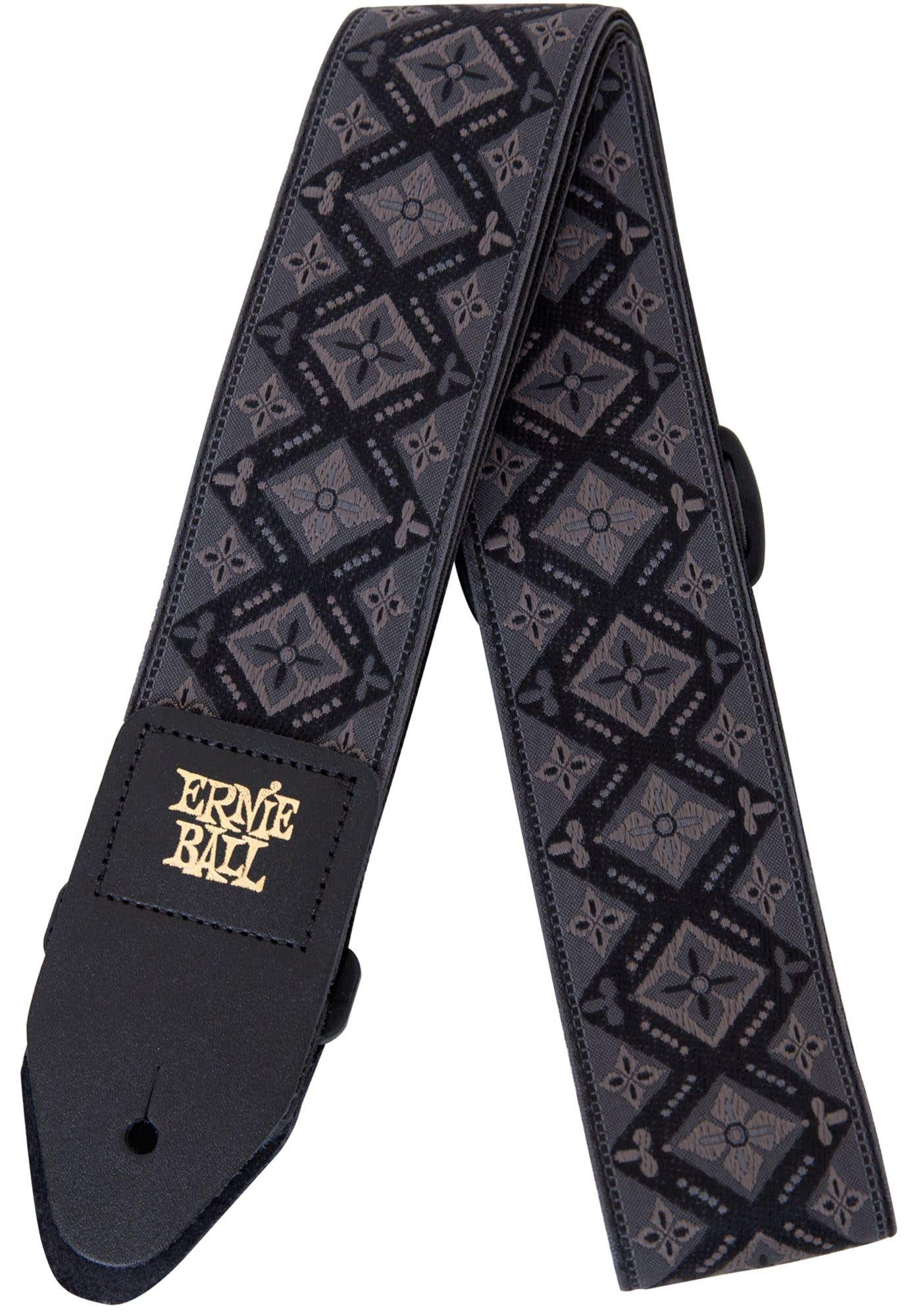 Ernie Ball P04093 Jacquard Guitar Strap Regal Black