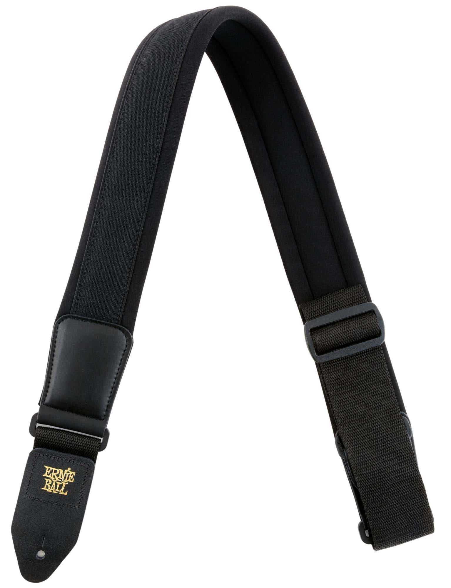 Ernie Ball P04144 Padded Neoprene Guitar Strap Black