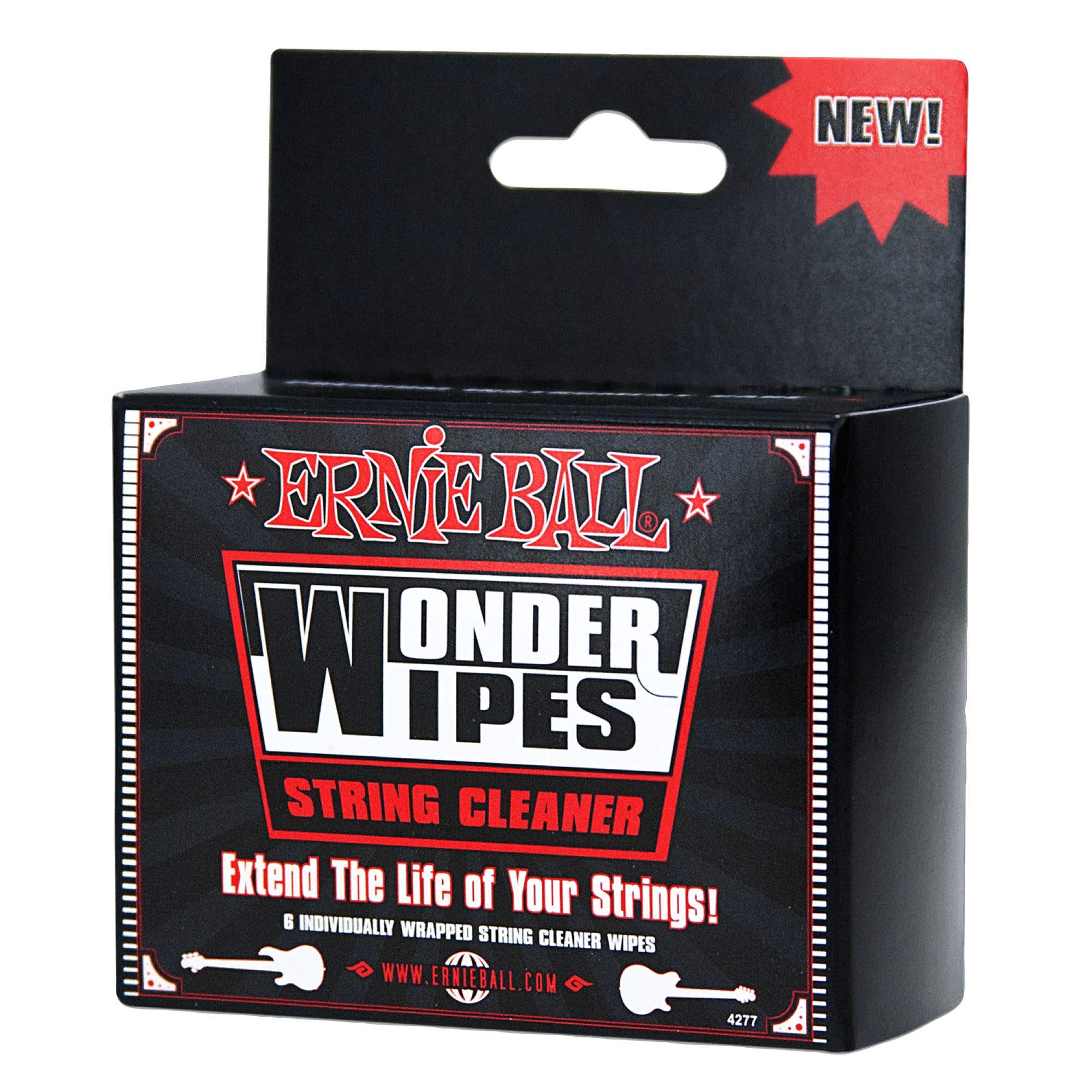 Ernie Ball P04277 Wonder Wipes String Cleaner 6 Pack