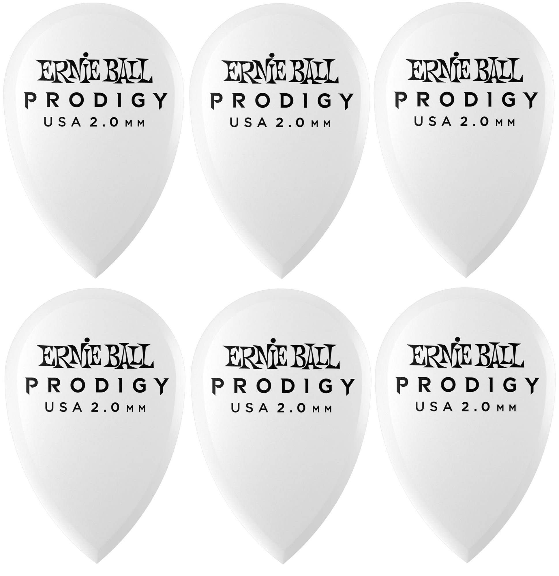 Ernie Ball Prodigy Teardrop Picks 6 Pack