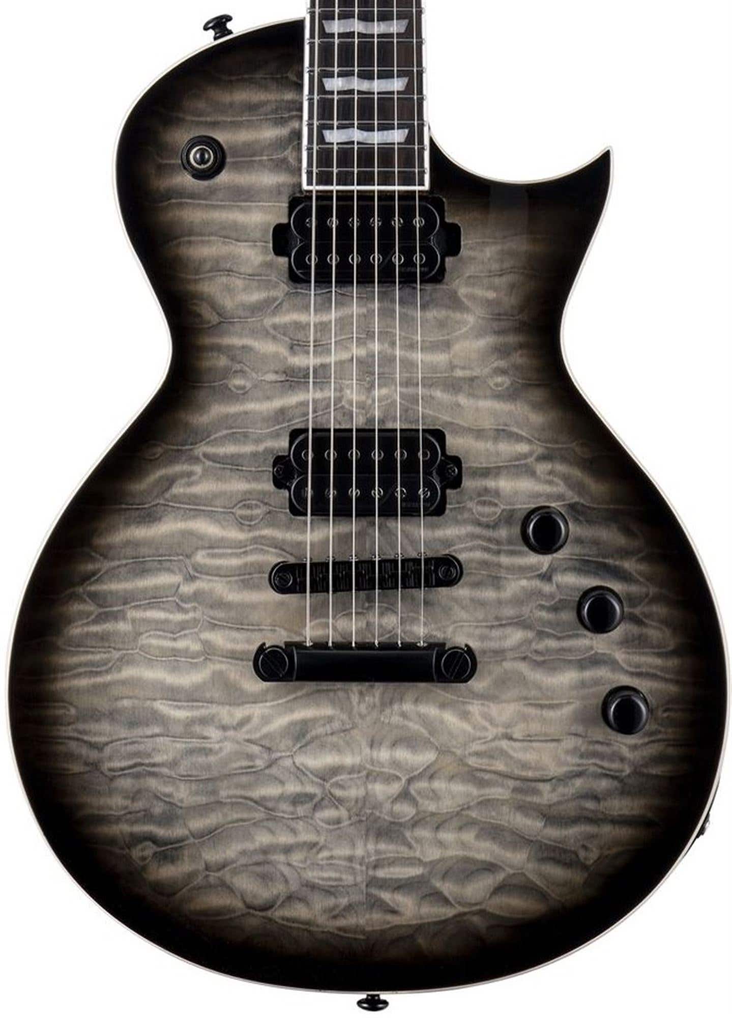 ESP LTD EC-1000T Quilted Maple Electric Guitar Charcoal Burst