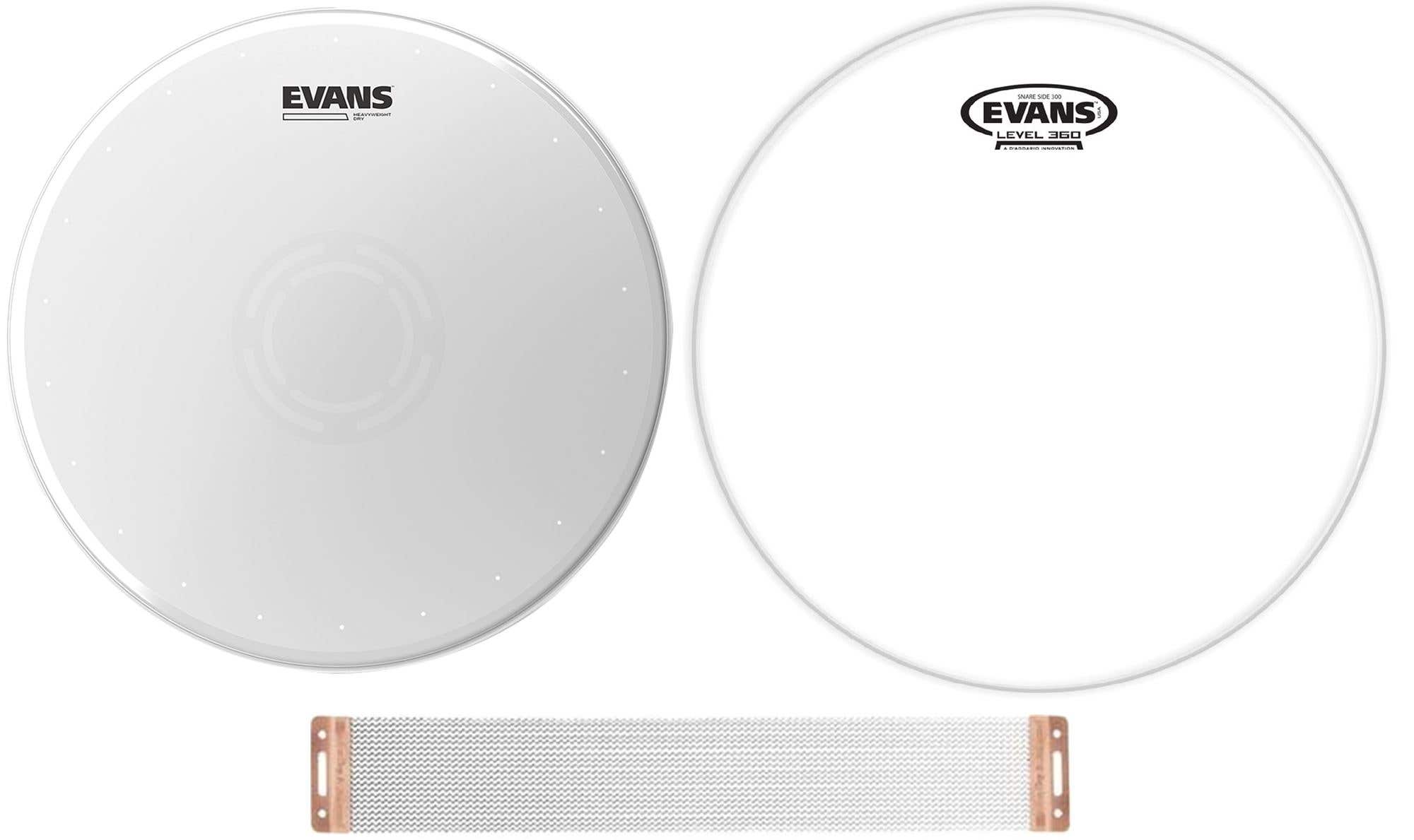 Evans B14HWD Heavywght Coated Head S14H30 and Blasters