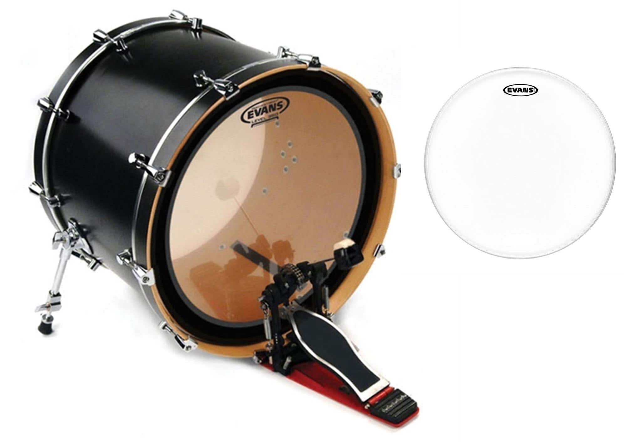 Evans EMAD Heavyweight Clear Bass Drum Head