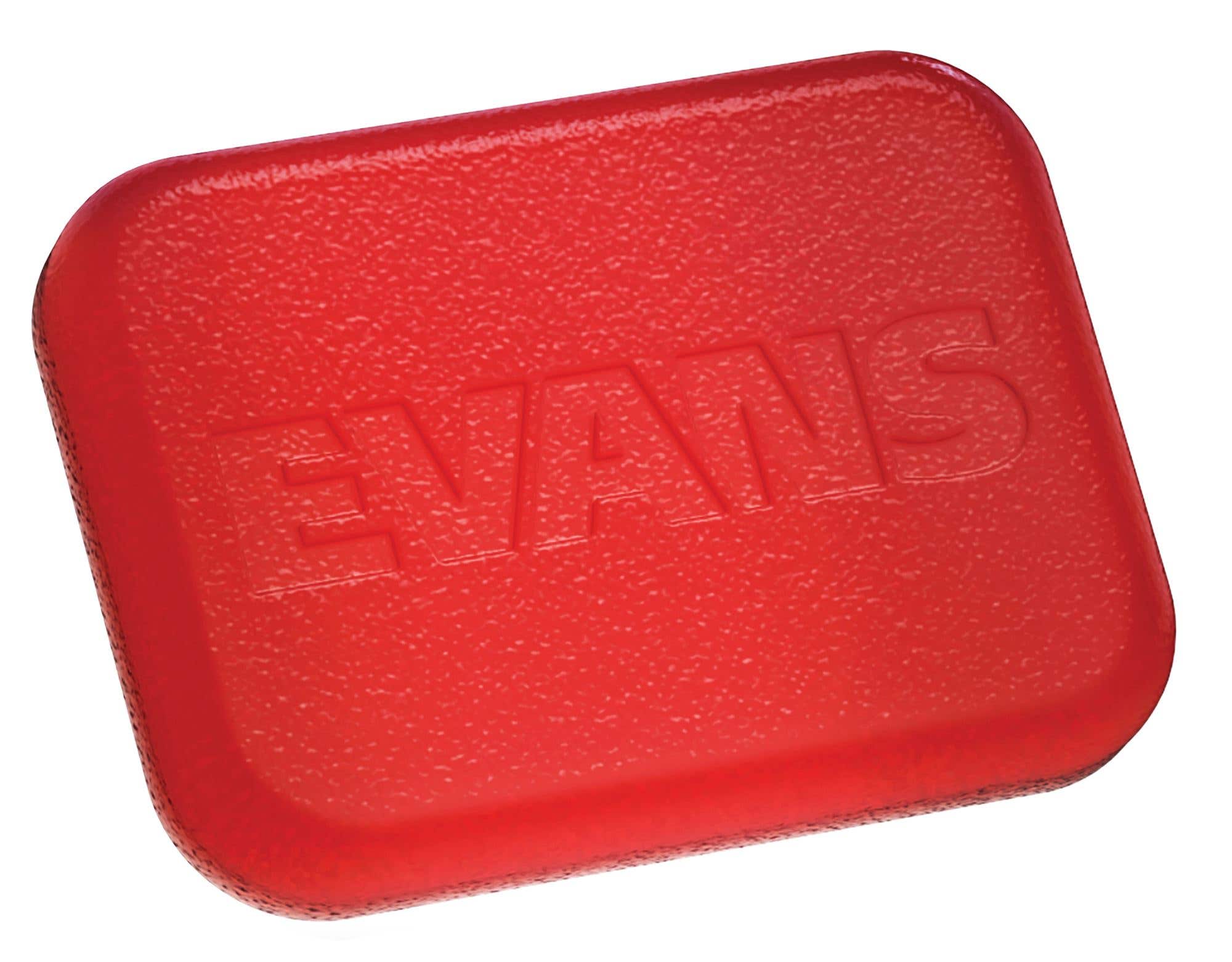Evans EQ Pods Red Drum Damper Gels 7 Pack with Case