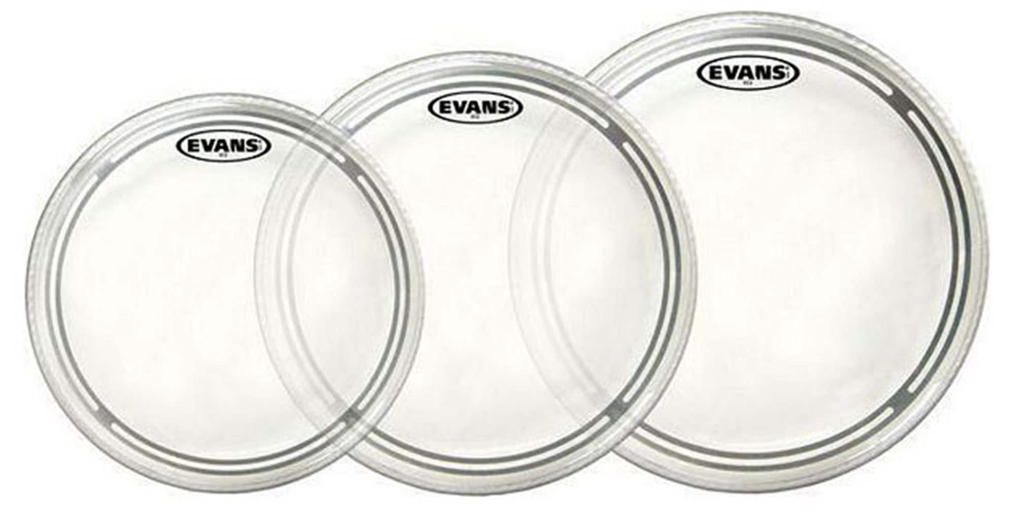 Evans EC2S Rock Clear Tom Head Package
