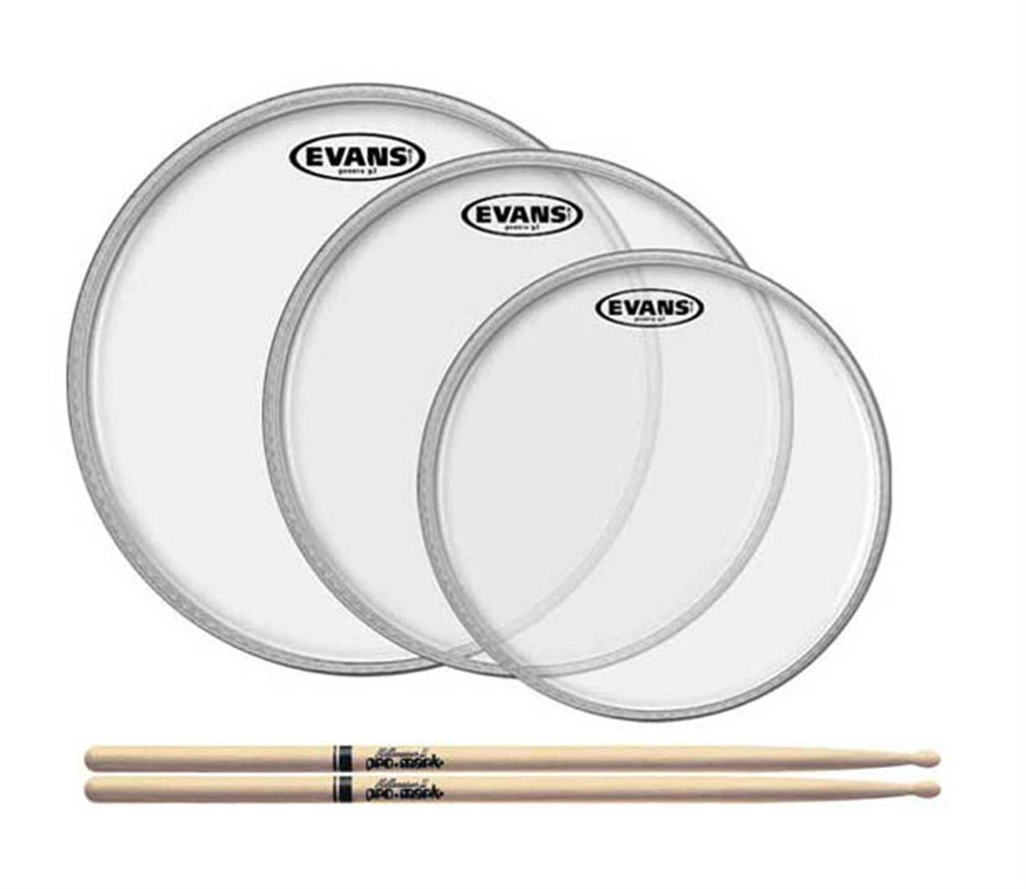 Evans G2 Standard Clear Tom Head Package