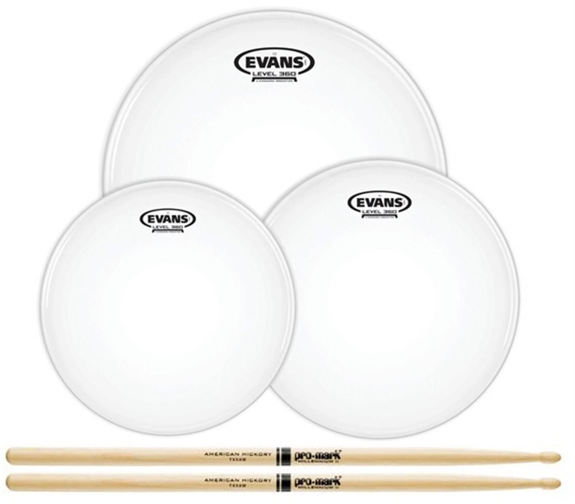 Evans G2 Rock Tom Pack Coated 10 12 16