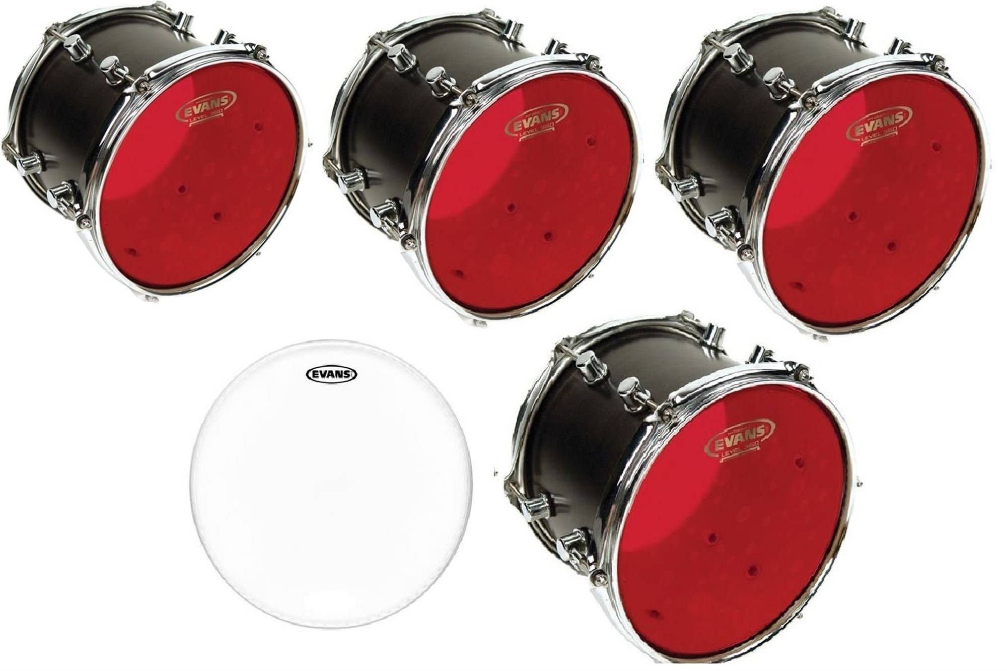 Evans Red Hydraulic 10/12/14/16 Tom PAK w/B14G1