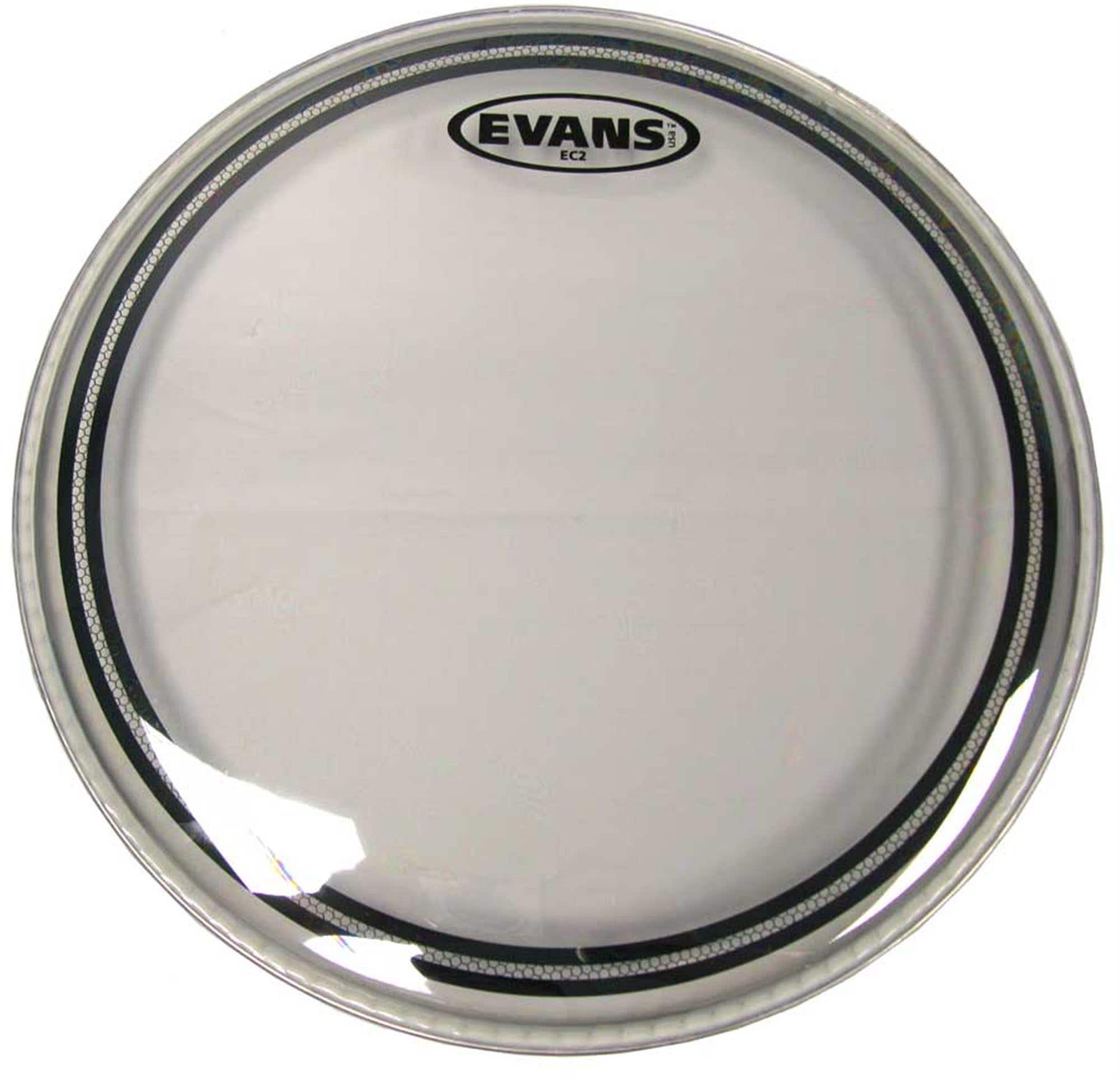 Evans EC2S Edge Control with SST Clear Drum Head 10 Inches