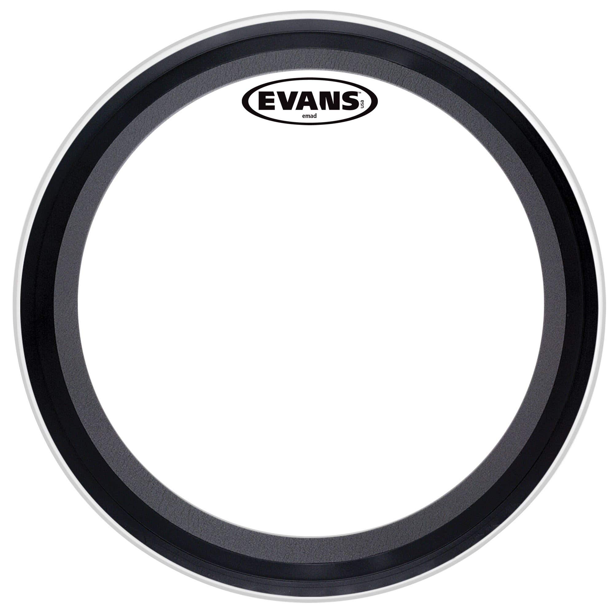 Evans TT16EMAD 16" Clear Bass Drum Head Tom Hoop Version