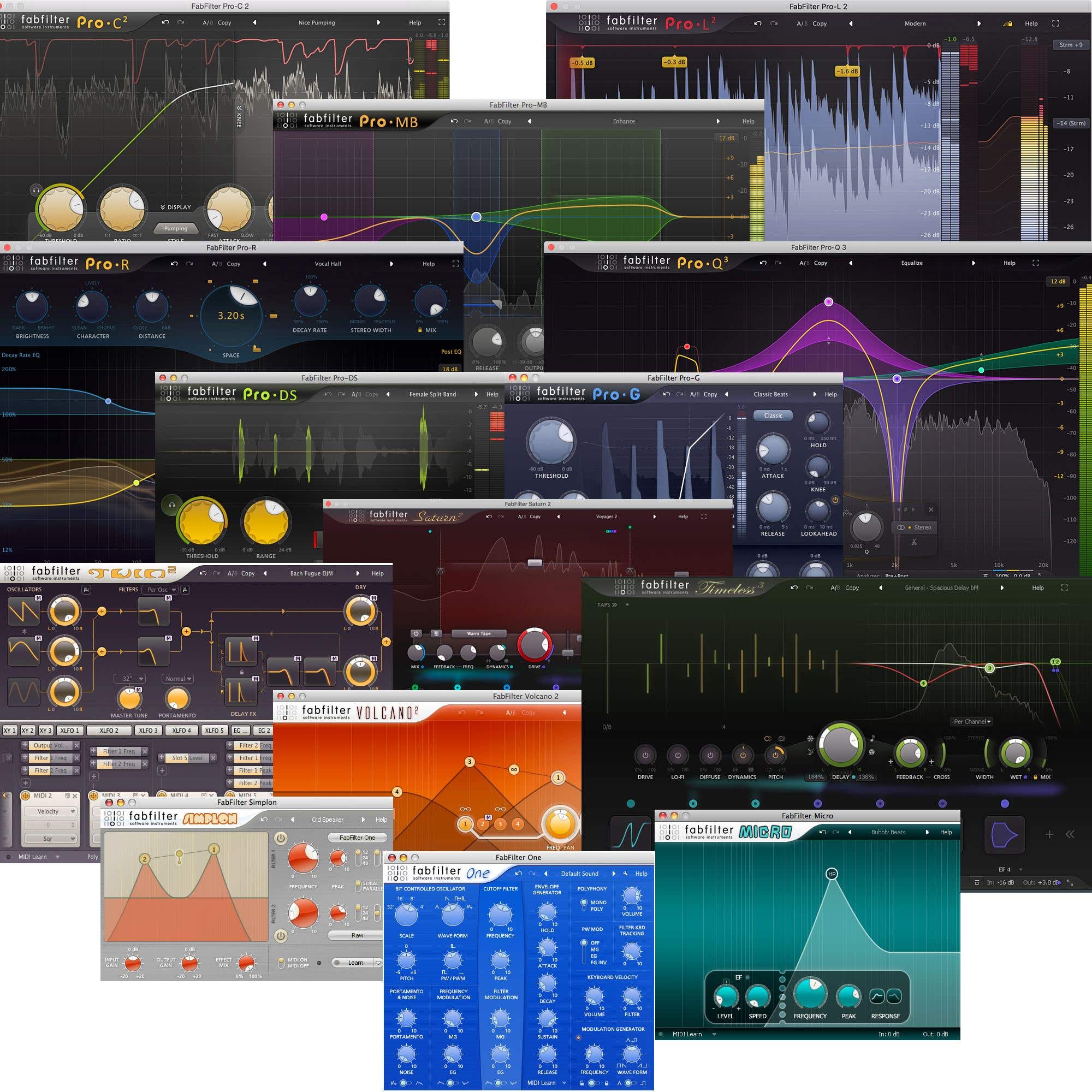 FabFilter Total Bundle Software Effects Bundle - Download