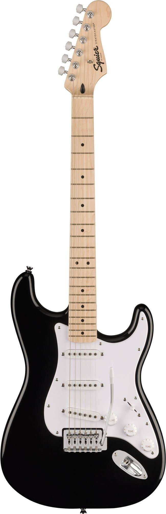 Squier Sonic Stratocaster Guitar Maple Neck Black