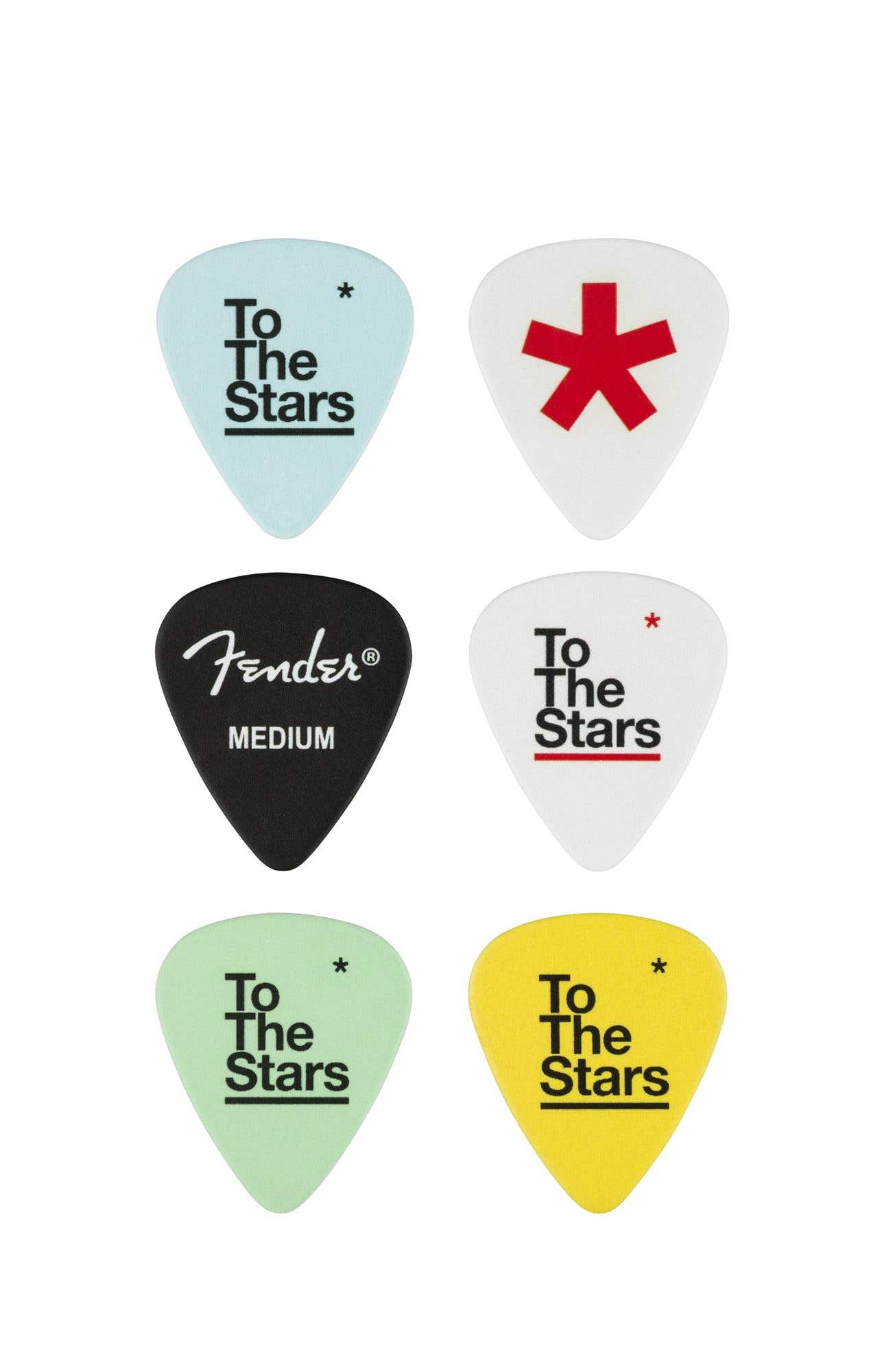 Fender Tom DeLonge To The Stars 351 Celluloid Picks 6 Pack