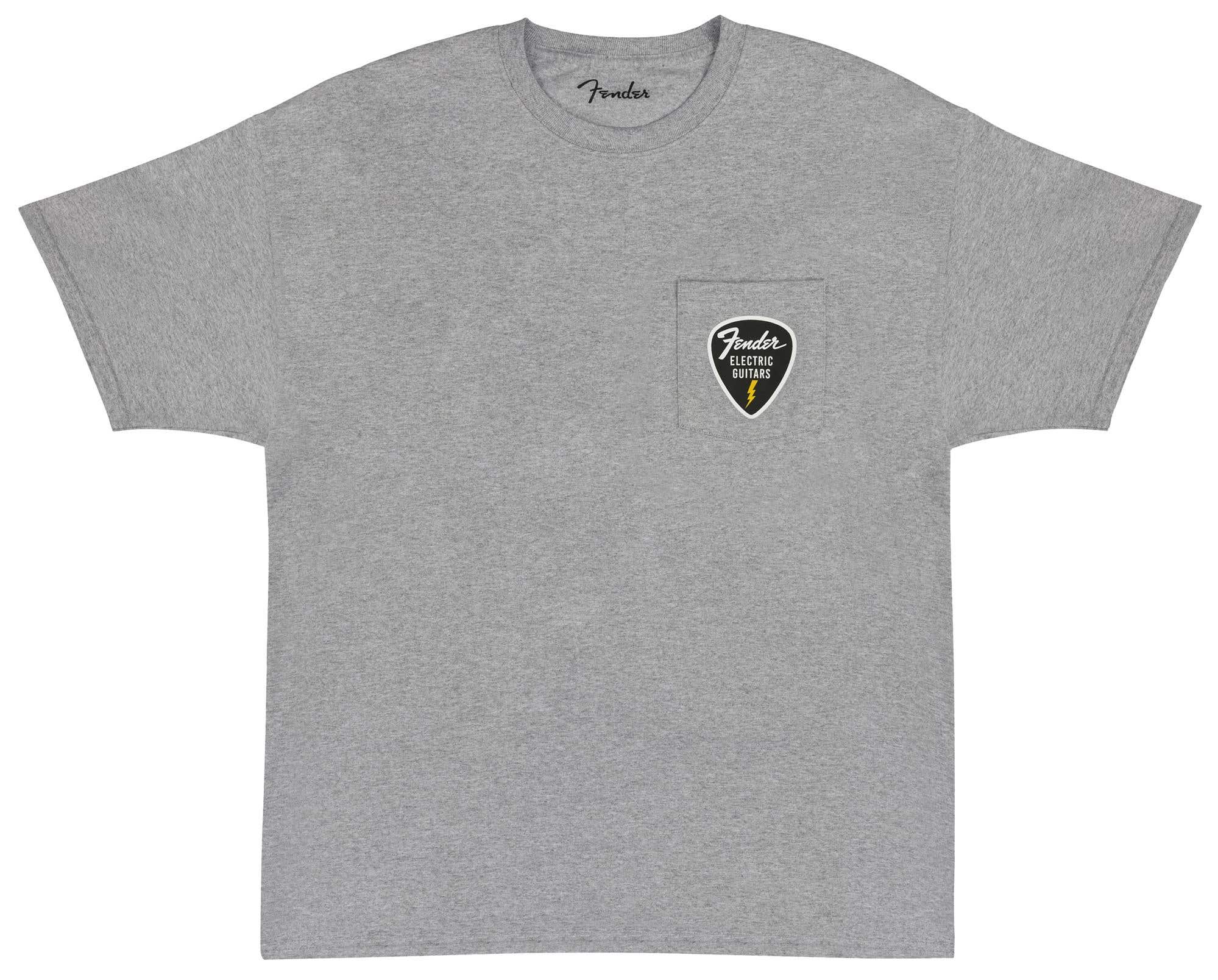 Fender Pick Patch Pocket Tee Athletic Gray