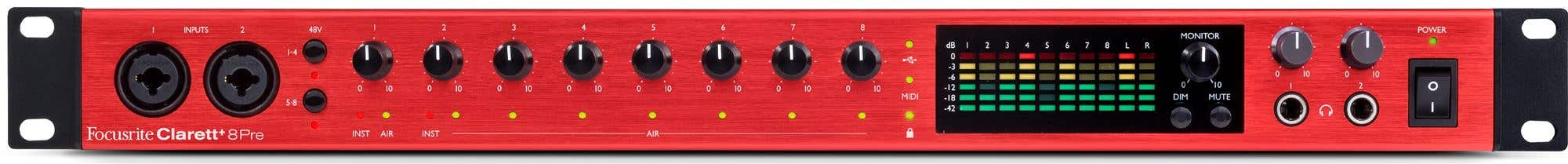 Focusrite Clarett Plus 8Pre USB Audio Interface