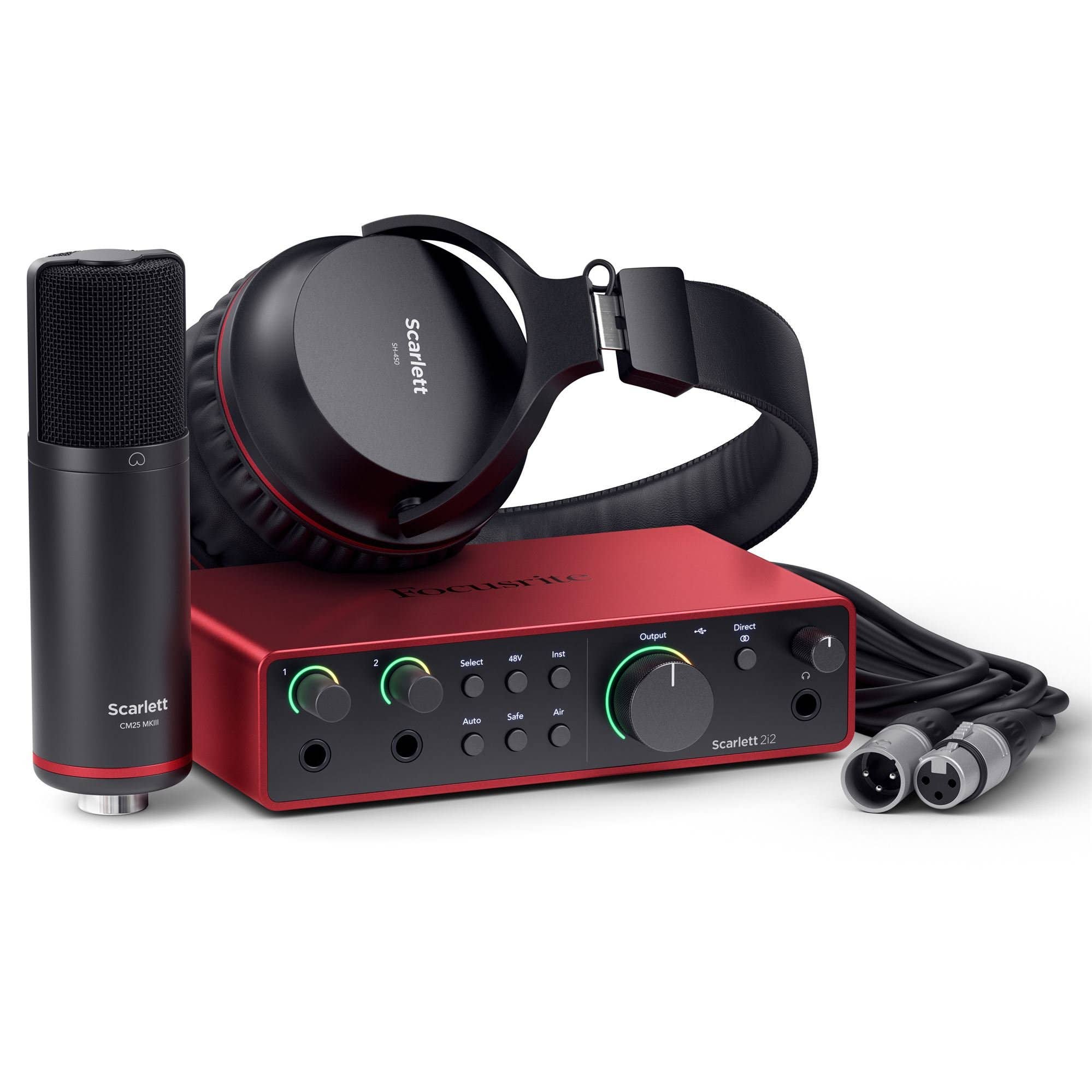 Focusrite Scarlett 2i2 Studio Gen 4 Recording Package