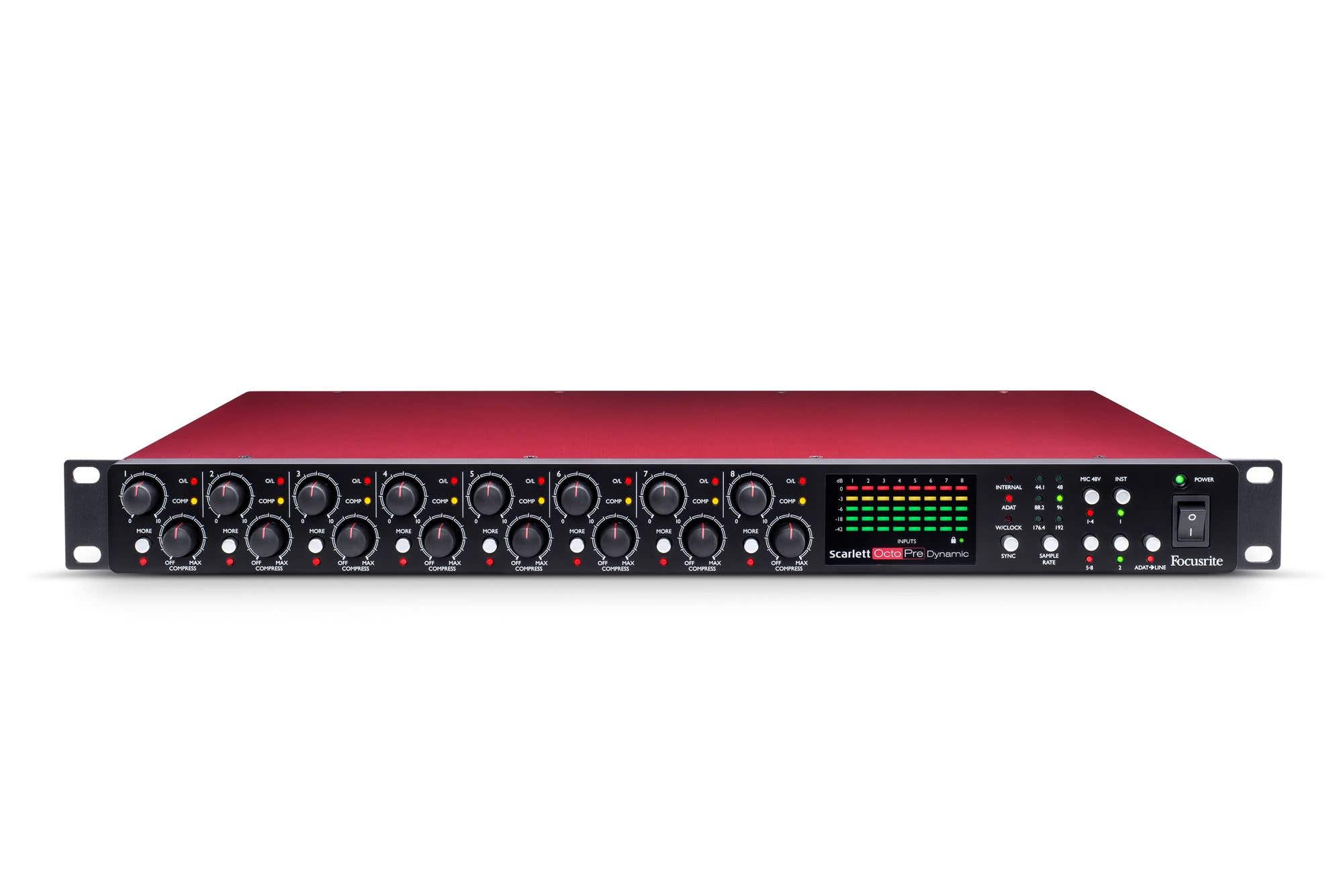 Focusrite Scarlett OctoPre Dynamic Mic Preamp with AD/DA Conversion