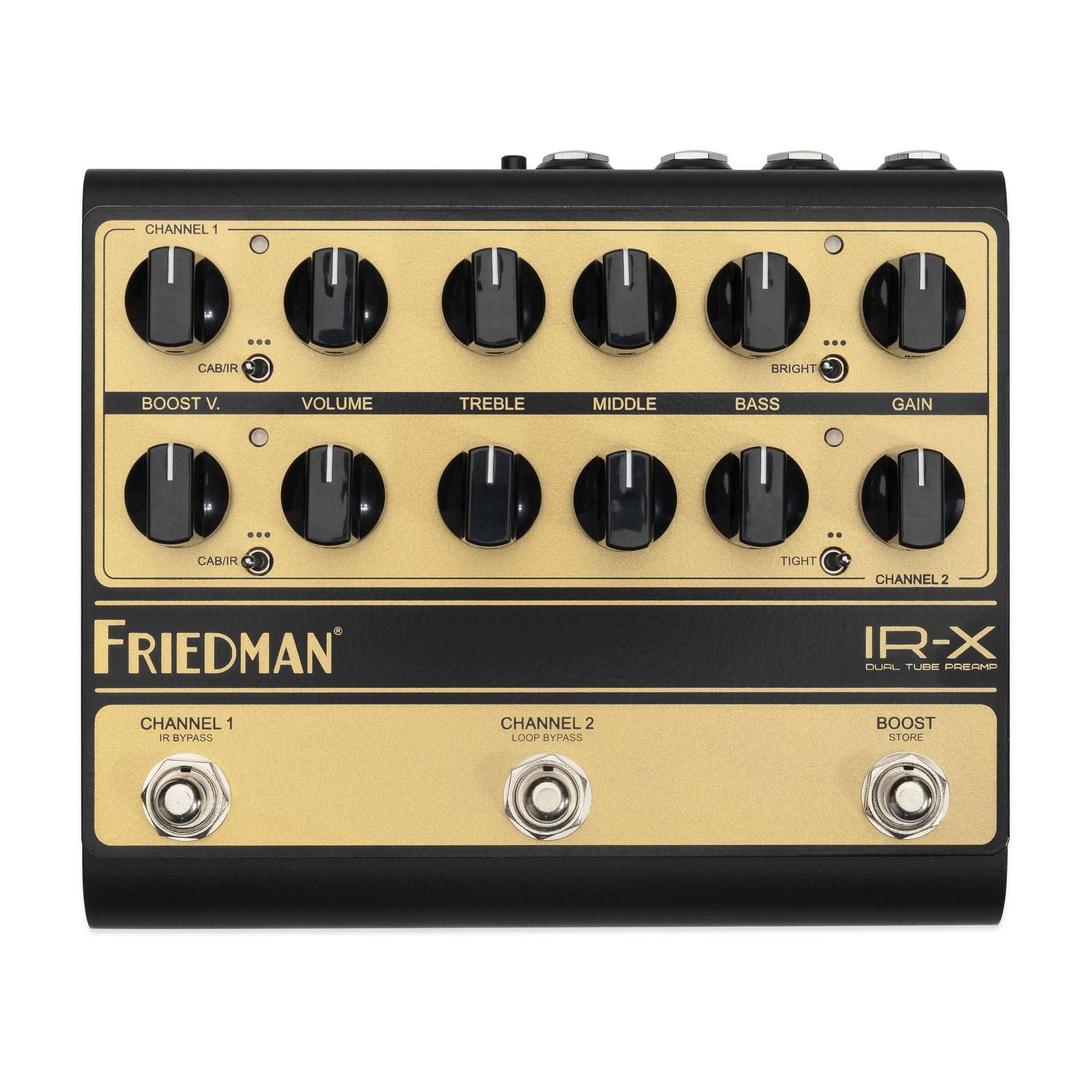 Friedman IRX Dual Tube Preamp Pedal High Voltage DI  IR