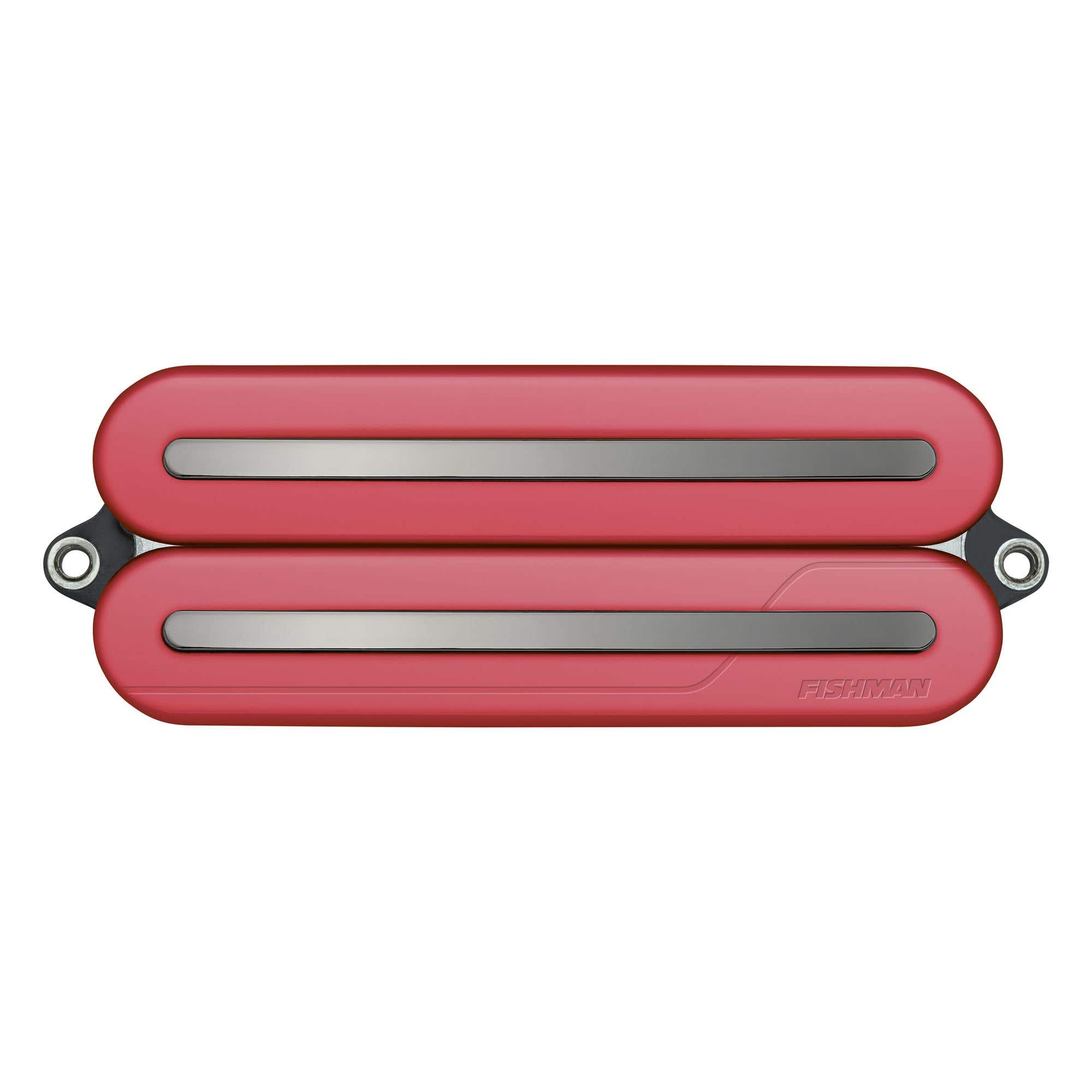 Fishman 8-String Open Core Modern Humbucker Alnico Red with Black Nickel Blades