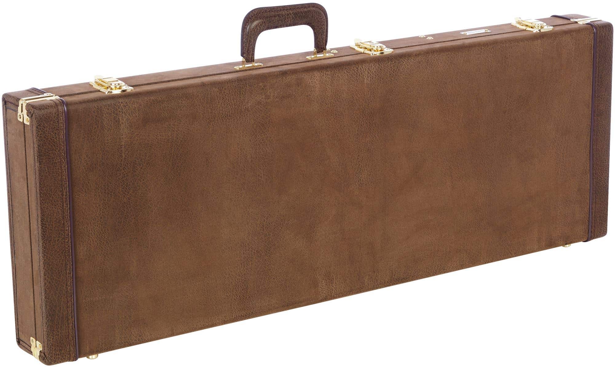 Gator GW-ELECT-VIN Deluxe Wood Case for Electric Guitar Vintage Brown