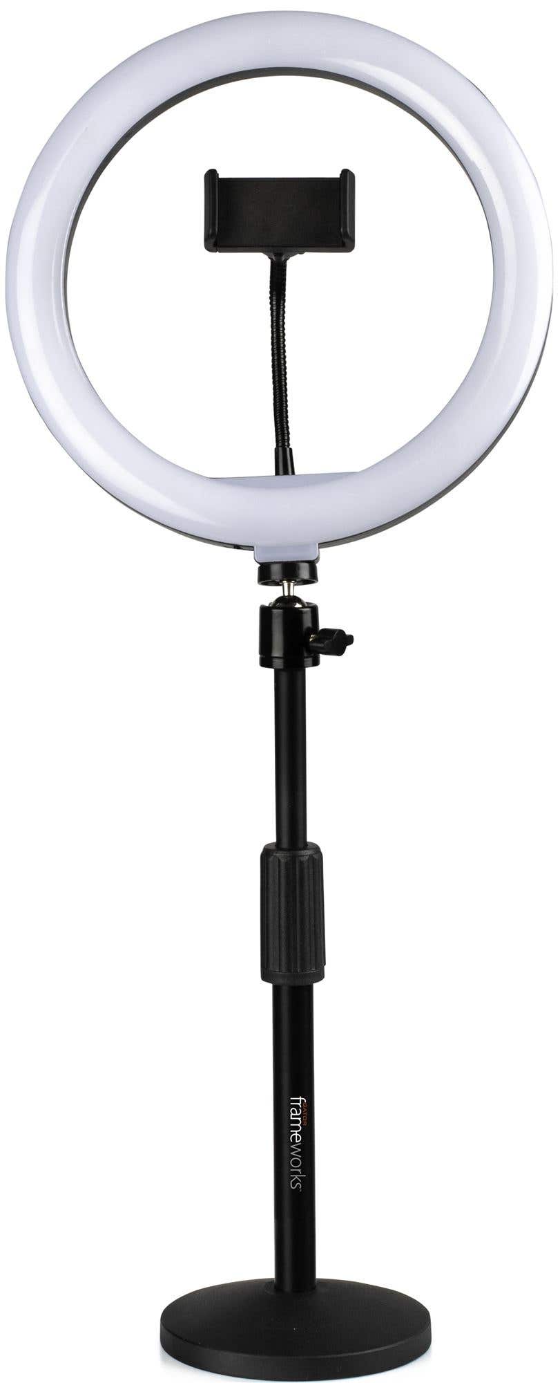Gator Frameworks Desktop Ring Light with Phone Clamp