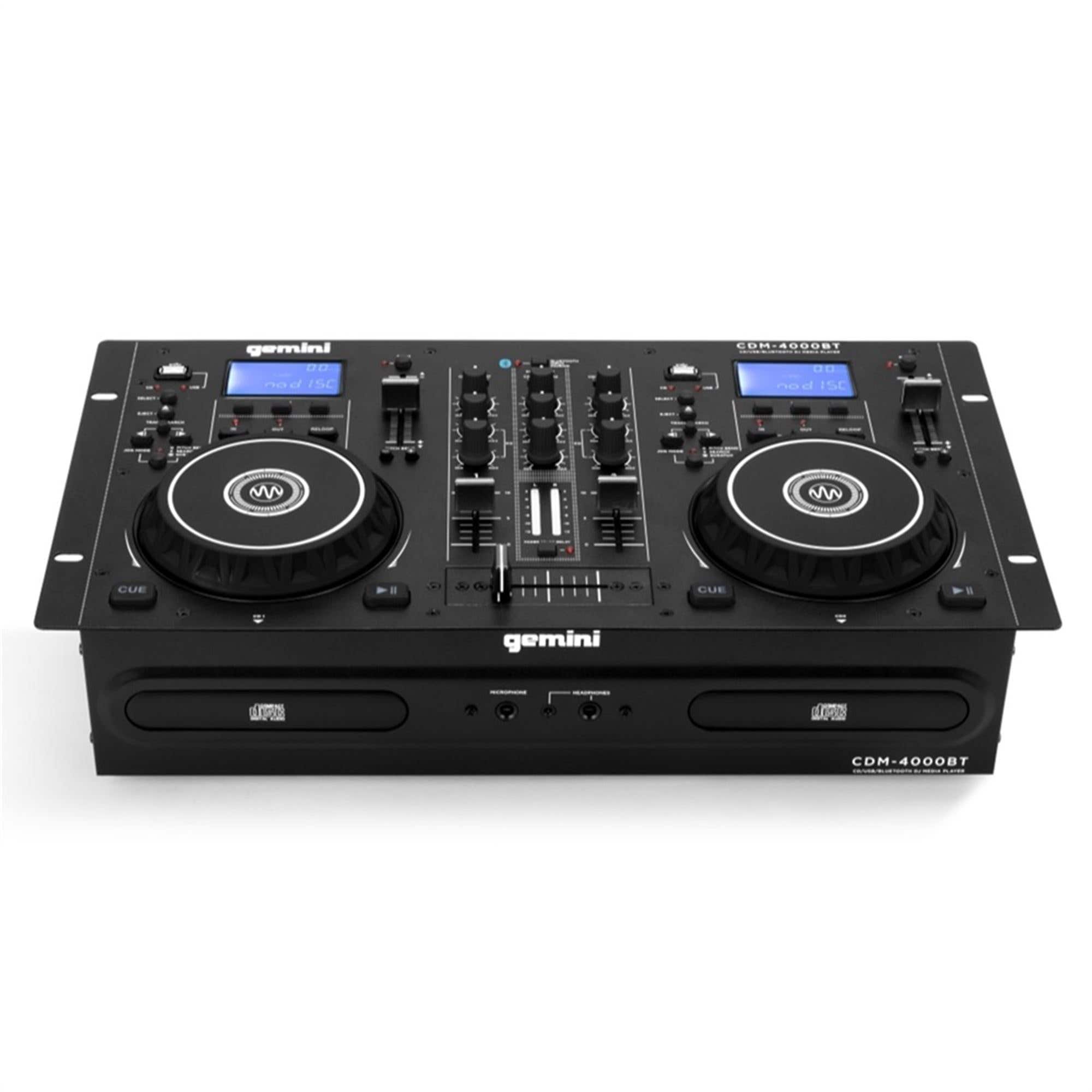 Gemini CDM-4000BT Dual CD/USB Media Player with Bluetooth