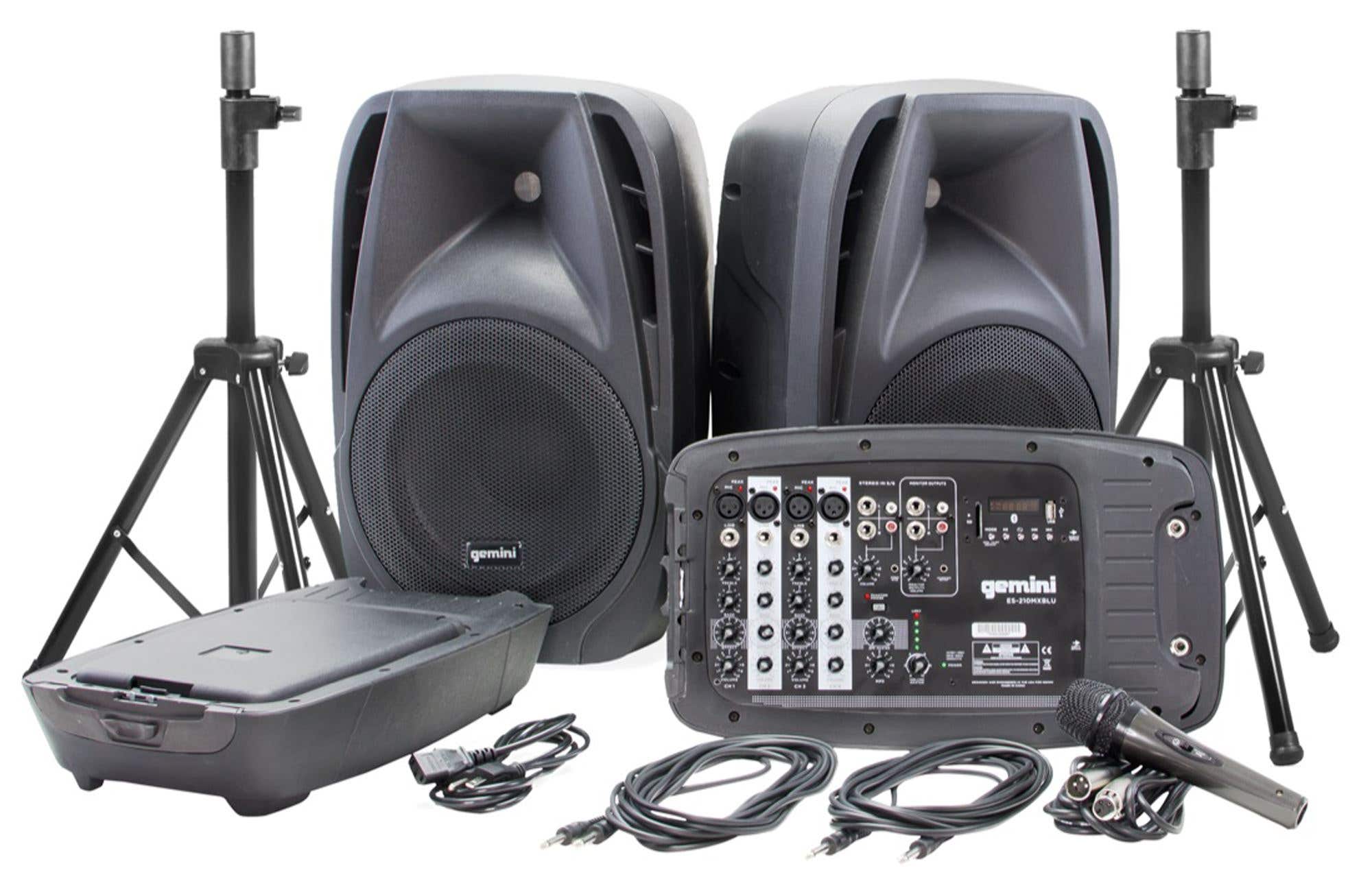 Gemini ES210MXBLUST portable PA system