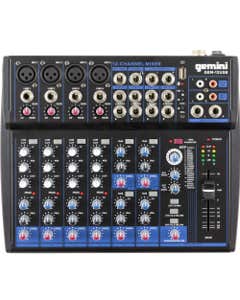 Gemini GEM12USB 12-Channel Mixer with USB and Bluetooth