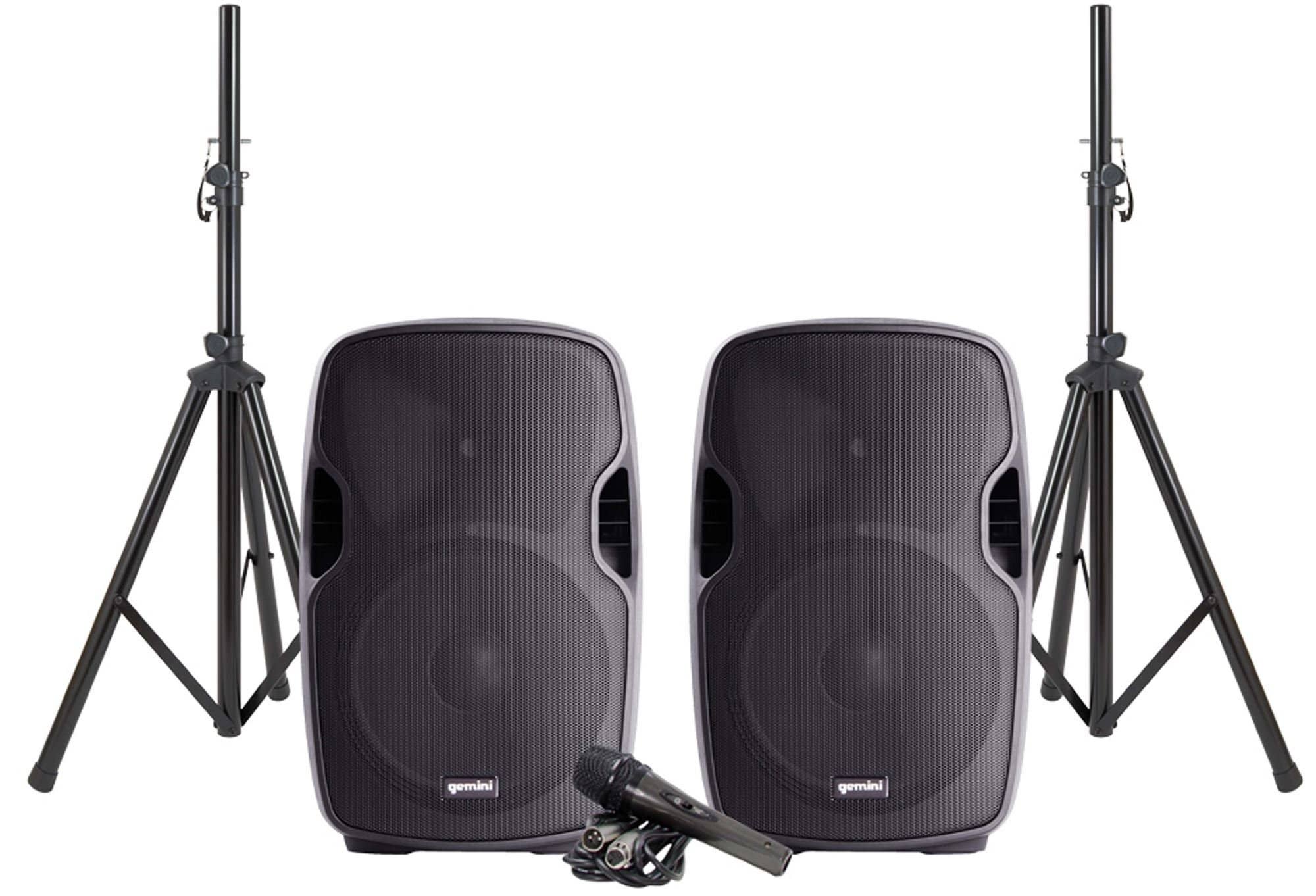 Gemini PA SYS15 Complete Dual Speaker PA Package
