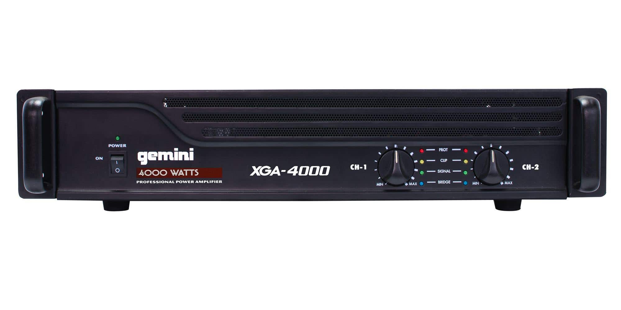 Gemini XGA4000 4000 Watt Professional Power Amplifier