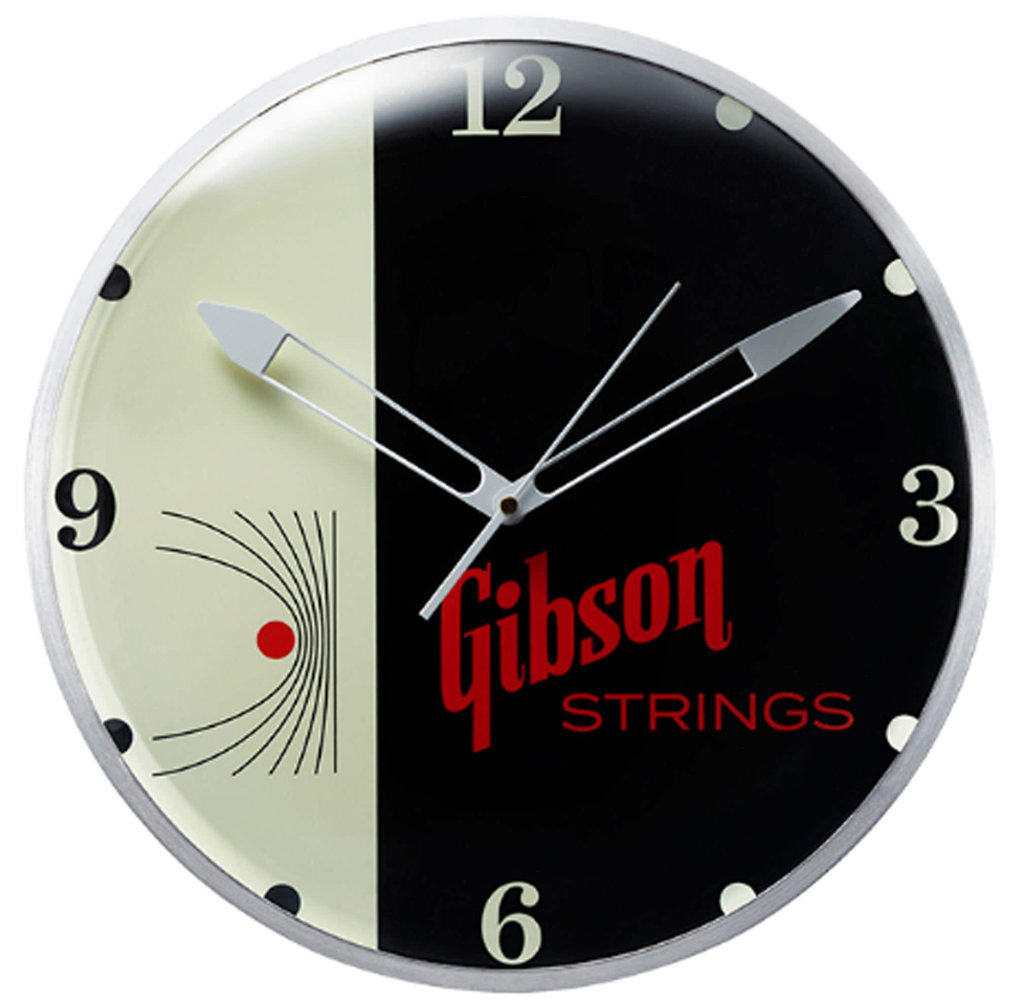 Gibson Vintage Lighted Wall Clock Strings