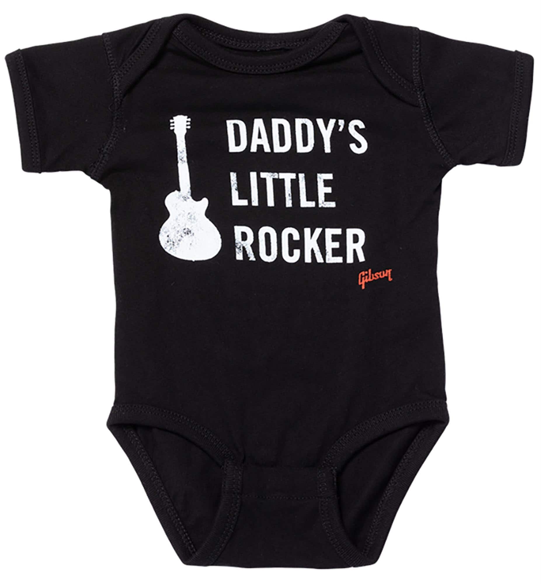 Gibson Daddys Little Rocker LP Onesie Black