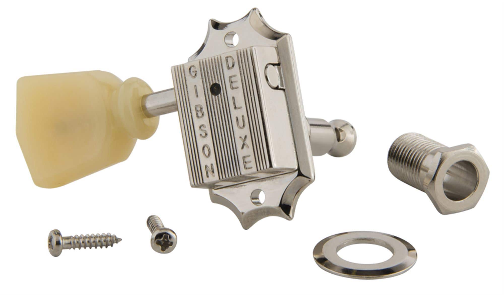 Gibson Vintage Nickel Machine Heads Yellow Button