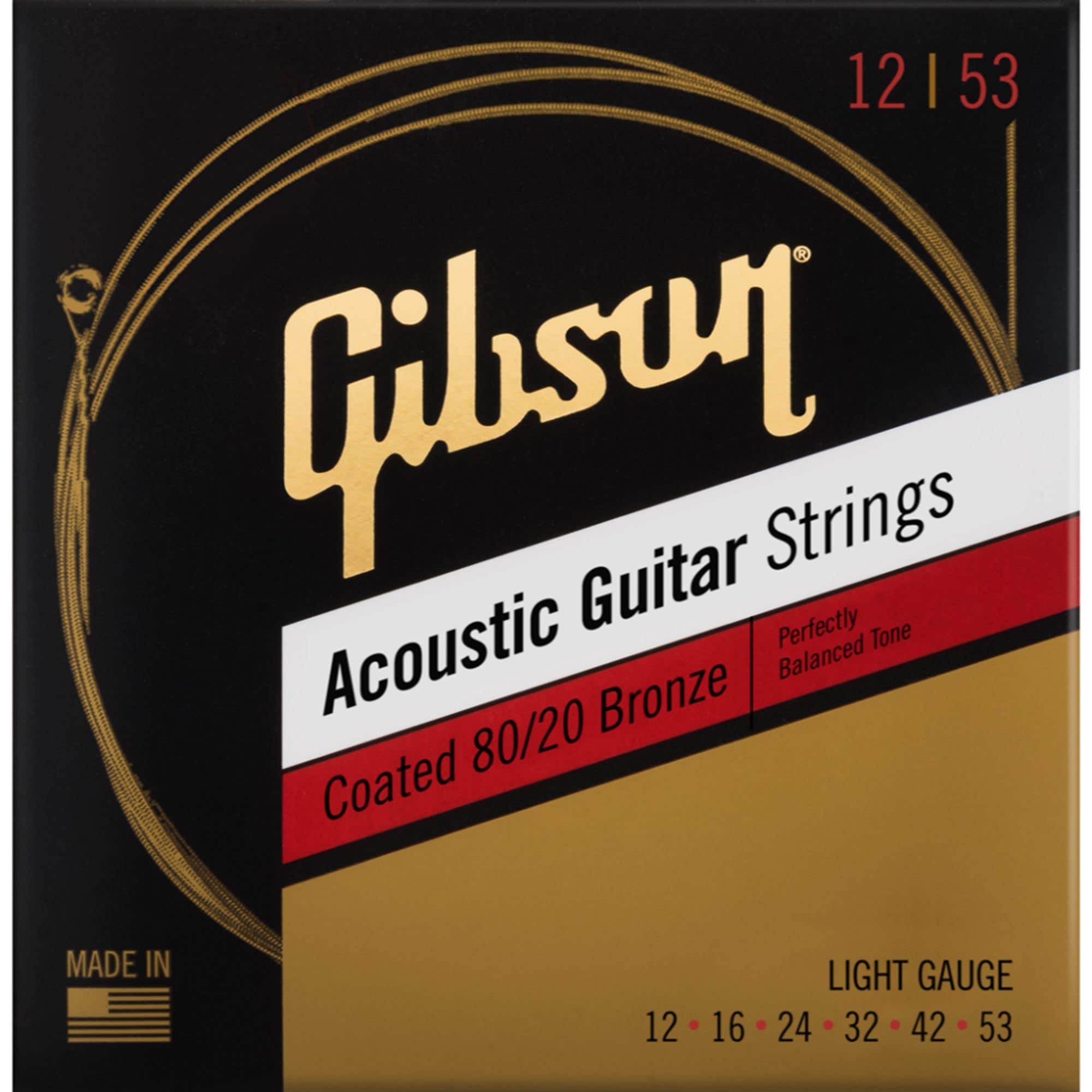Gibson SAG-CBRW Coated 80/20 Bronze Acoustic Guitar Strings