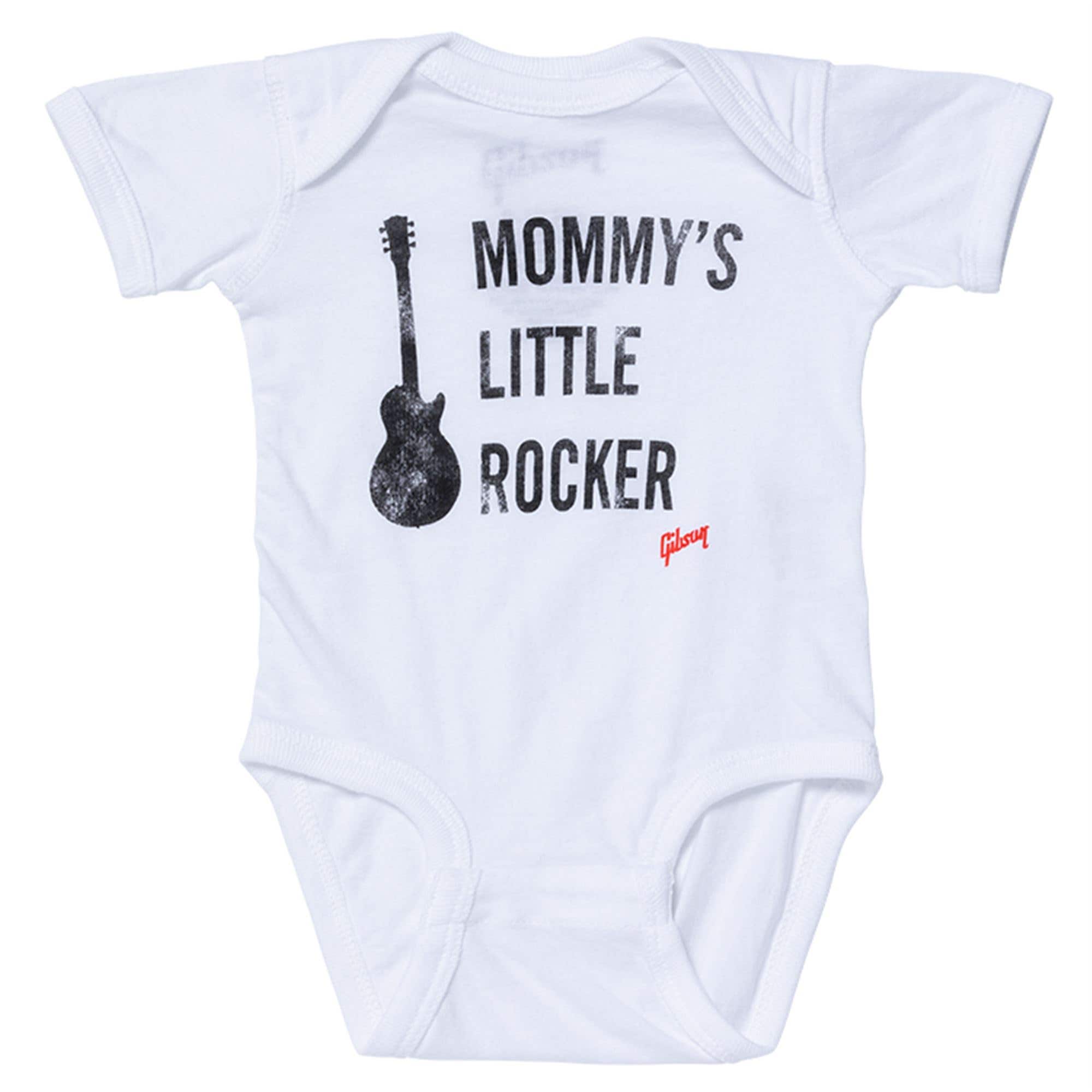 Gibson Mommys Rocker Les Paul Onesie White